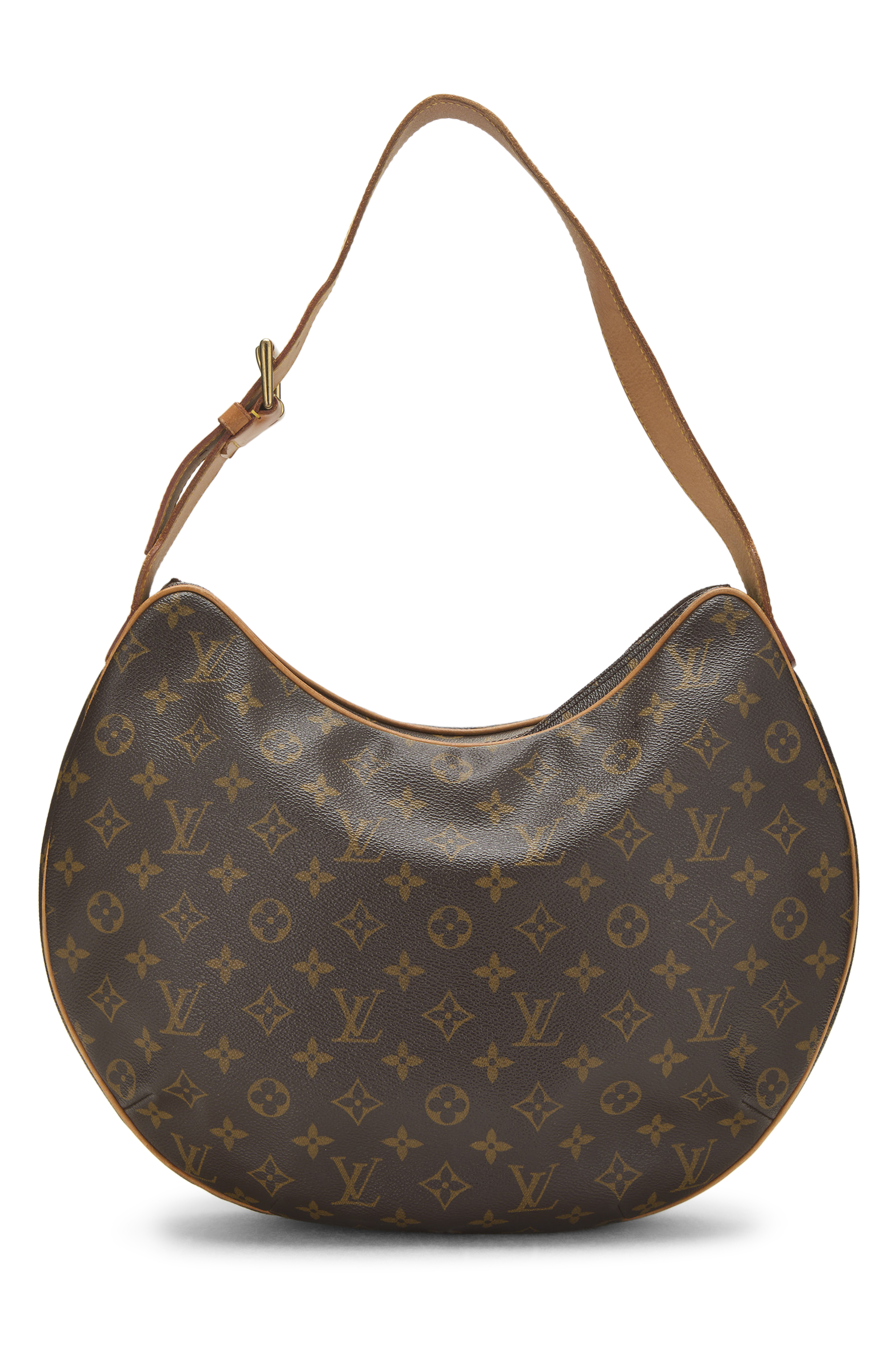 Women's Microfiber Louis Vuitton Monogram Canvas Croissant GM in Brown GM