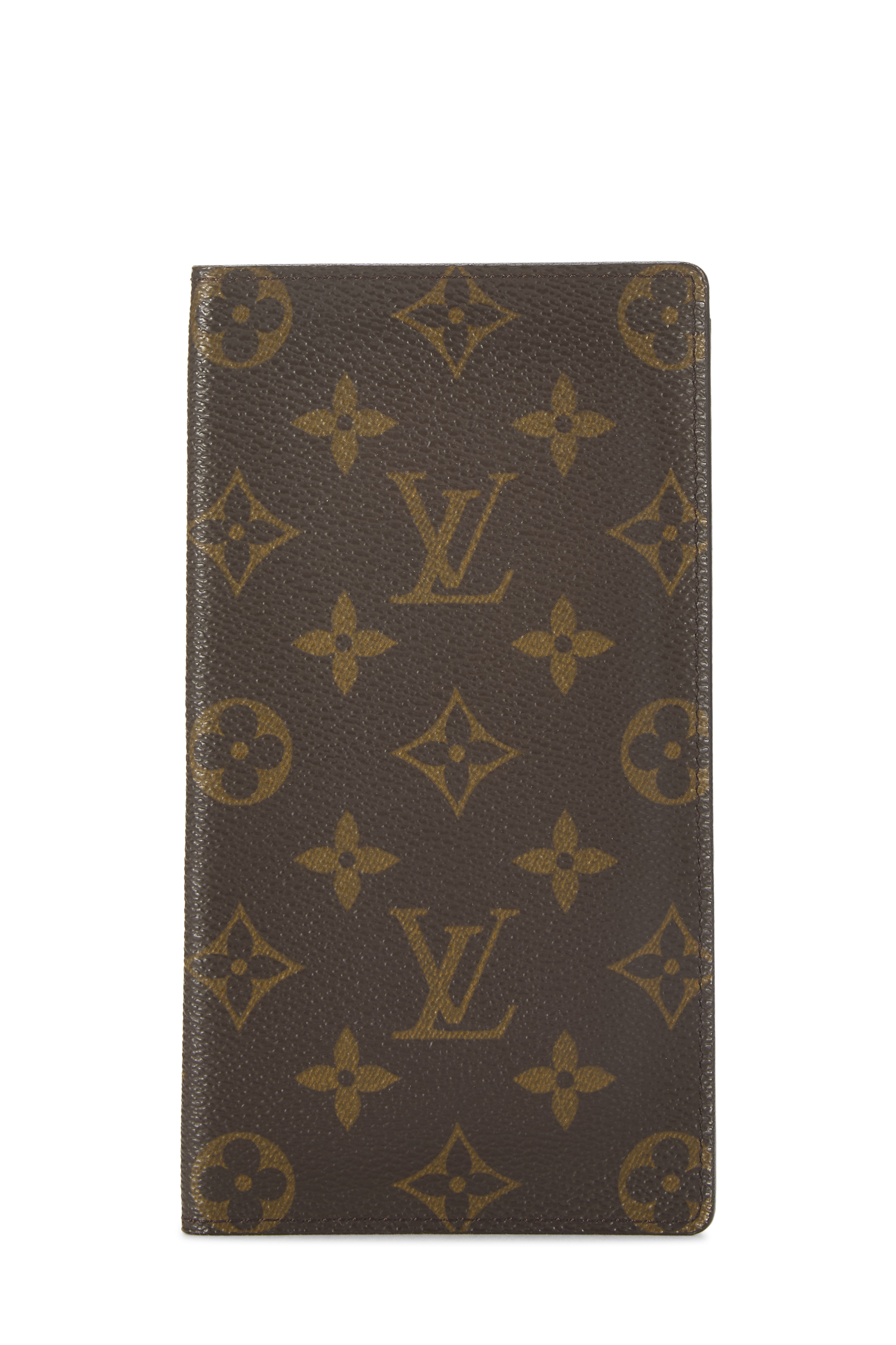 Women's Louis Vuitton Monogram Canvas Long Wallet in Brown