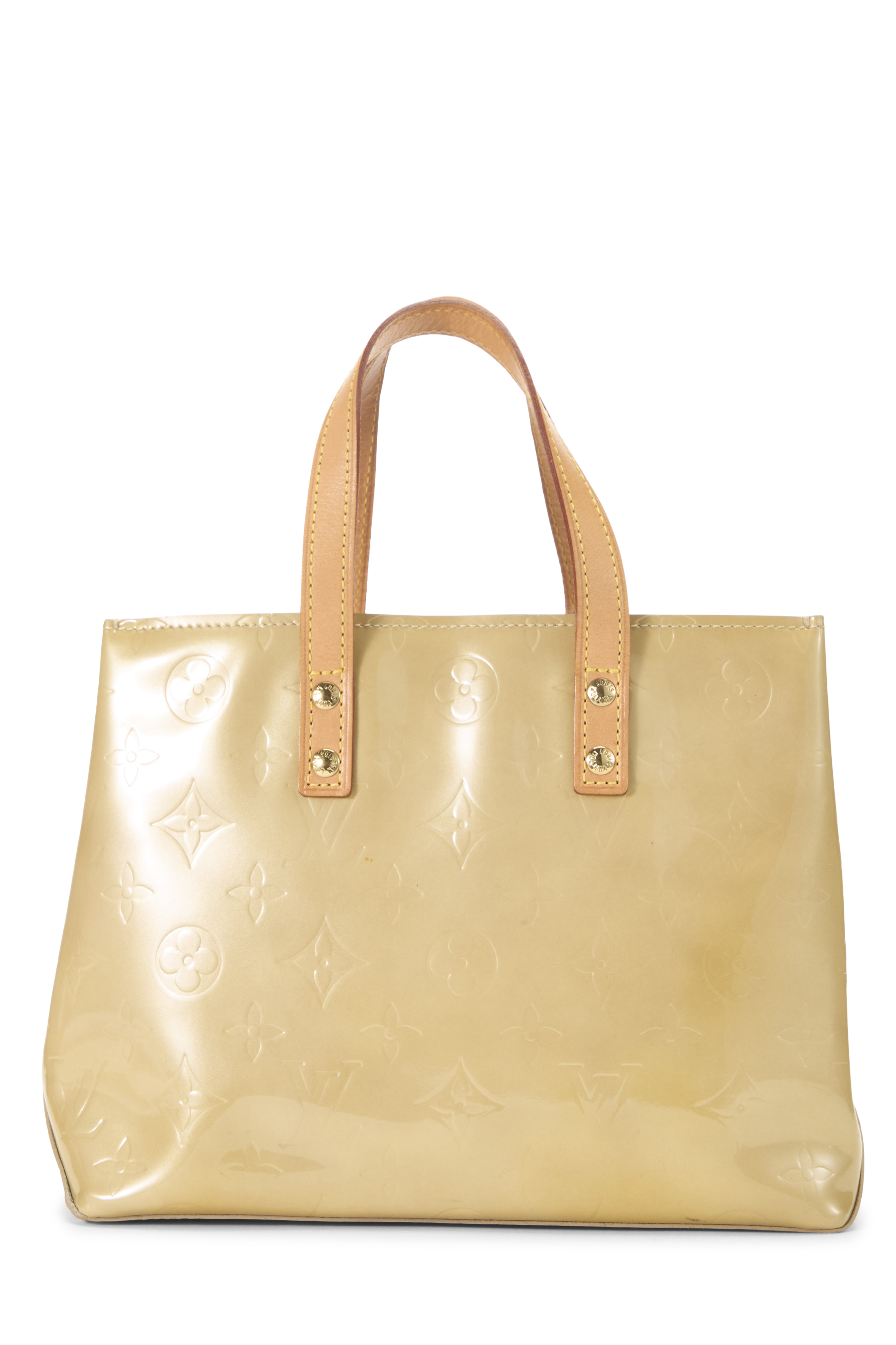 Women's Louis Vuitton Beige Monogram Vernis Reade PM in Beige PM