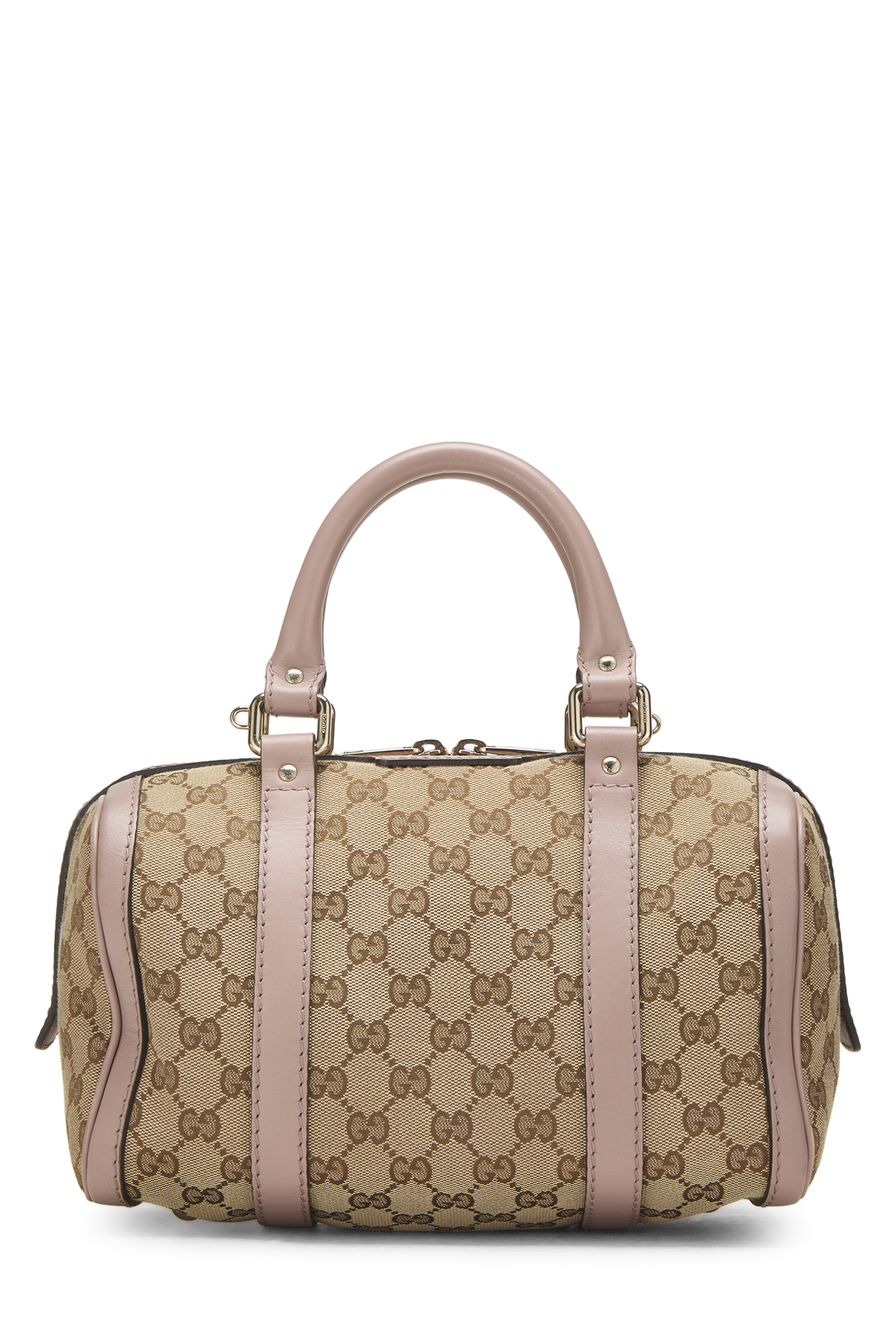 Women's Gucci Pink Original GG Canvas Boston Handbag in Pink