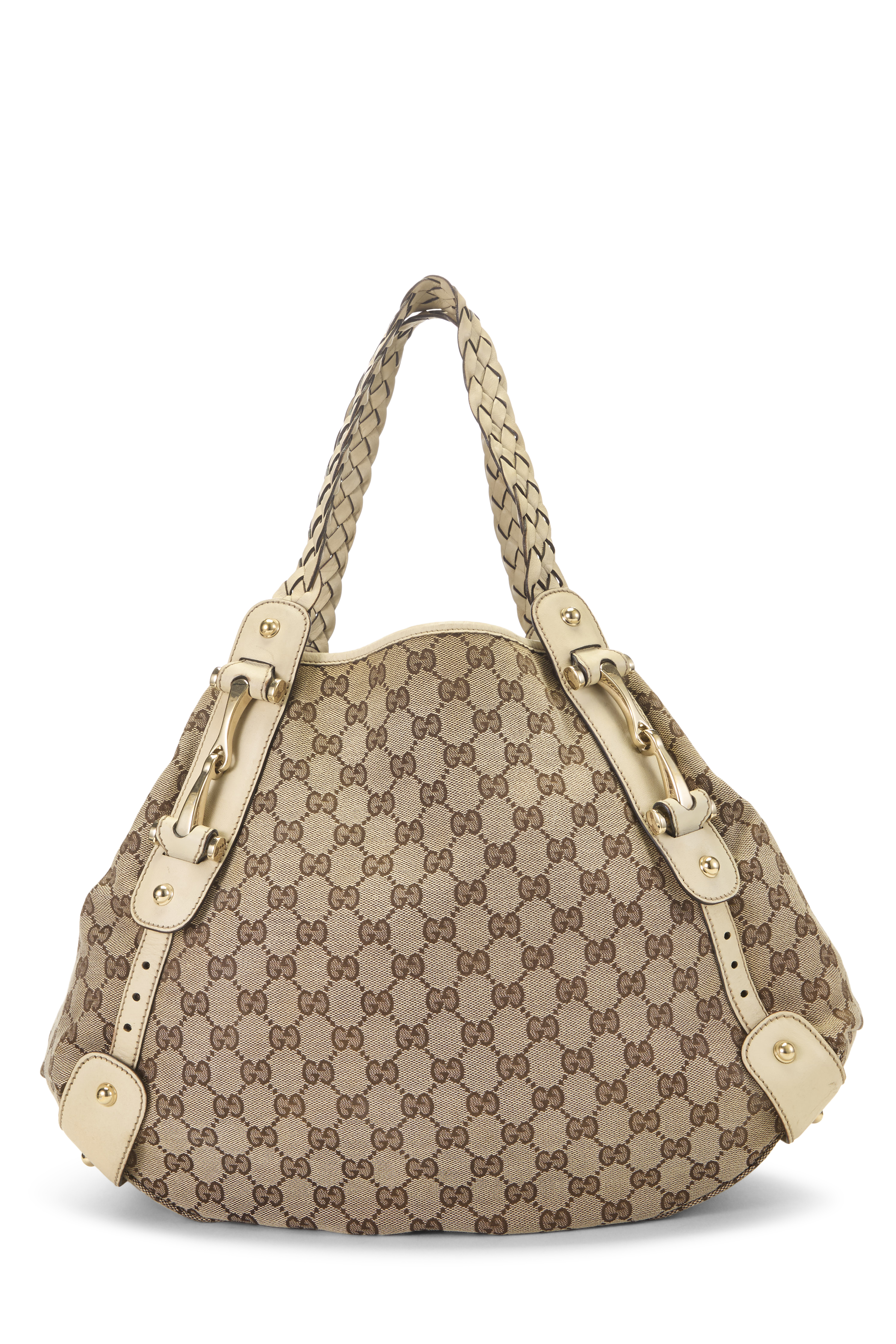 Women's Gucci Original GG Canvas Pelham Tote Large in White Large