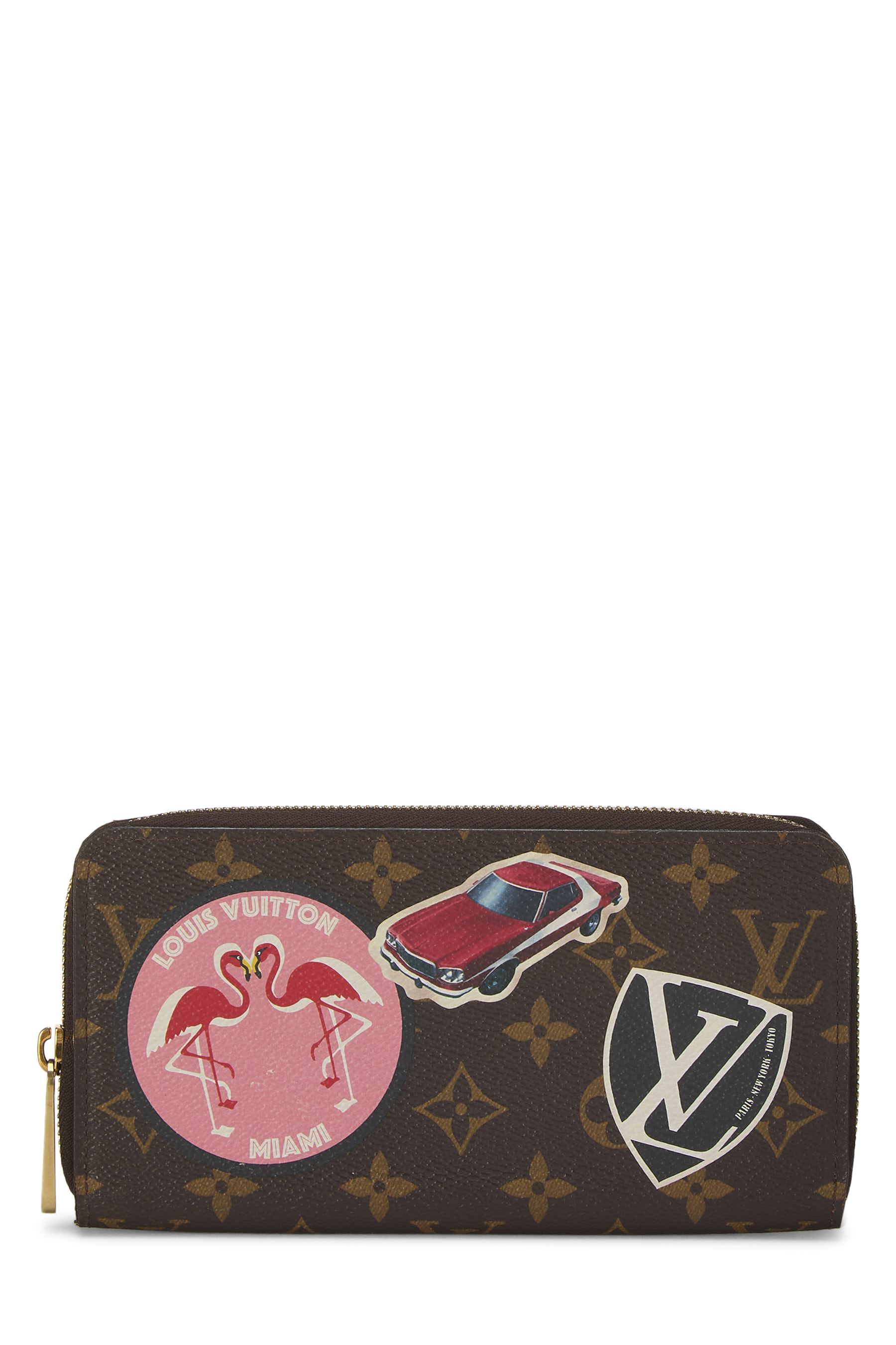 Women's Louis Vuitton Monogram Canvas World Tour Zippy Continental in Brown