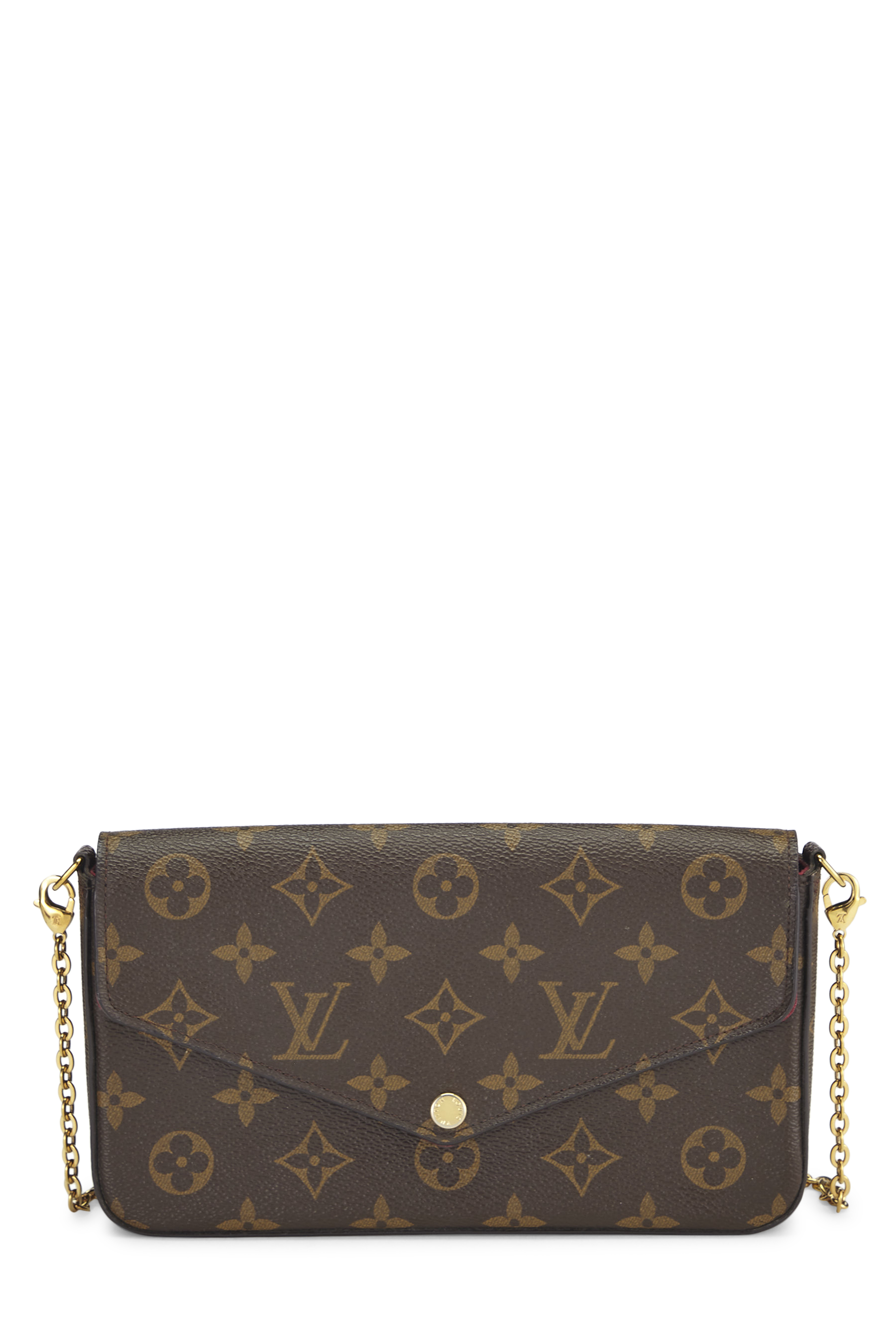 Women's Louis Vuitton Monogram Canvas Pochette Felicie in Pink