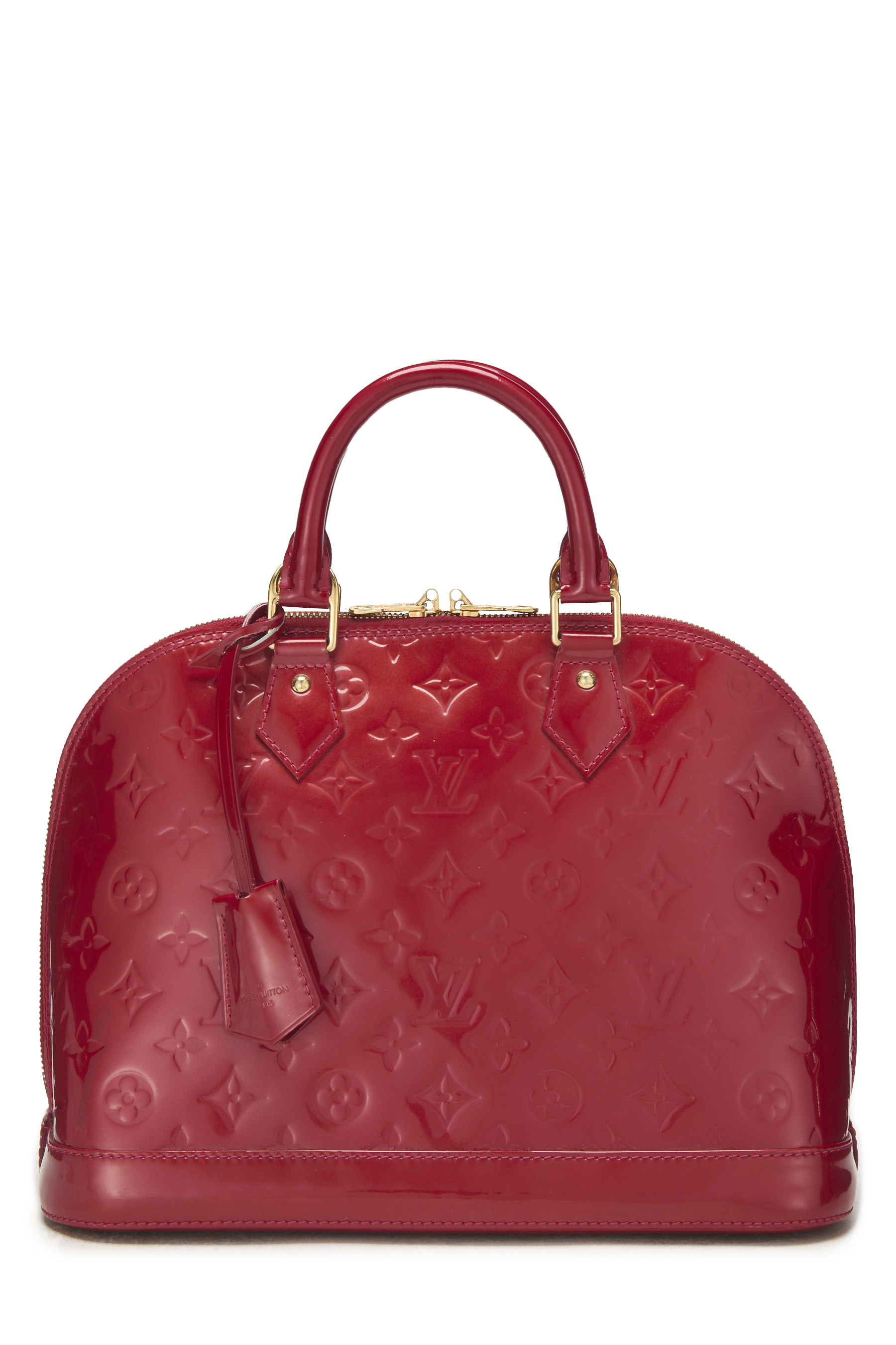 Women's Canvas Louis Vuitton Cerise Monogram Vernis Alma PM NM in Red PM