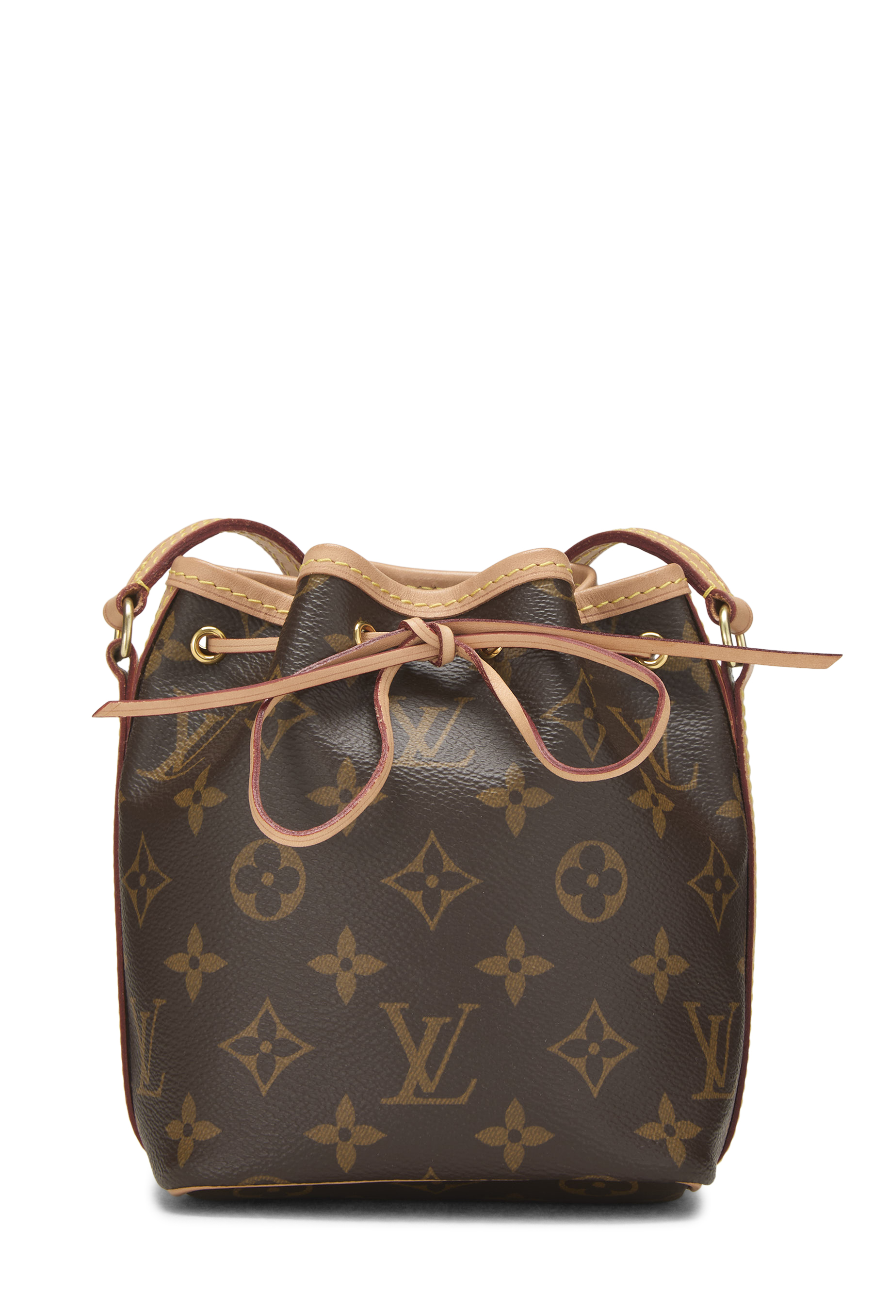 Women's Louis Vuitton Monogram Canvas Noé Nano in Brown Nano