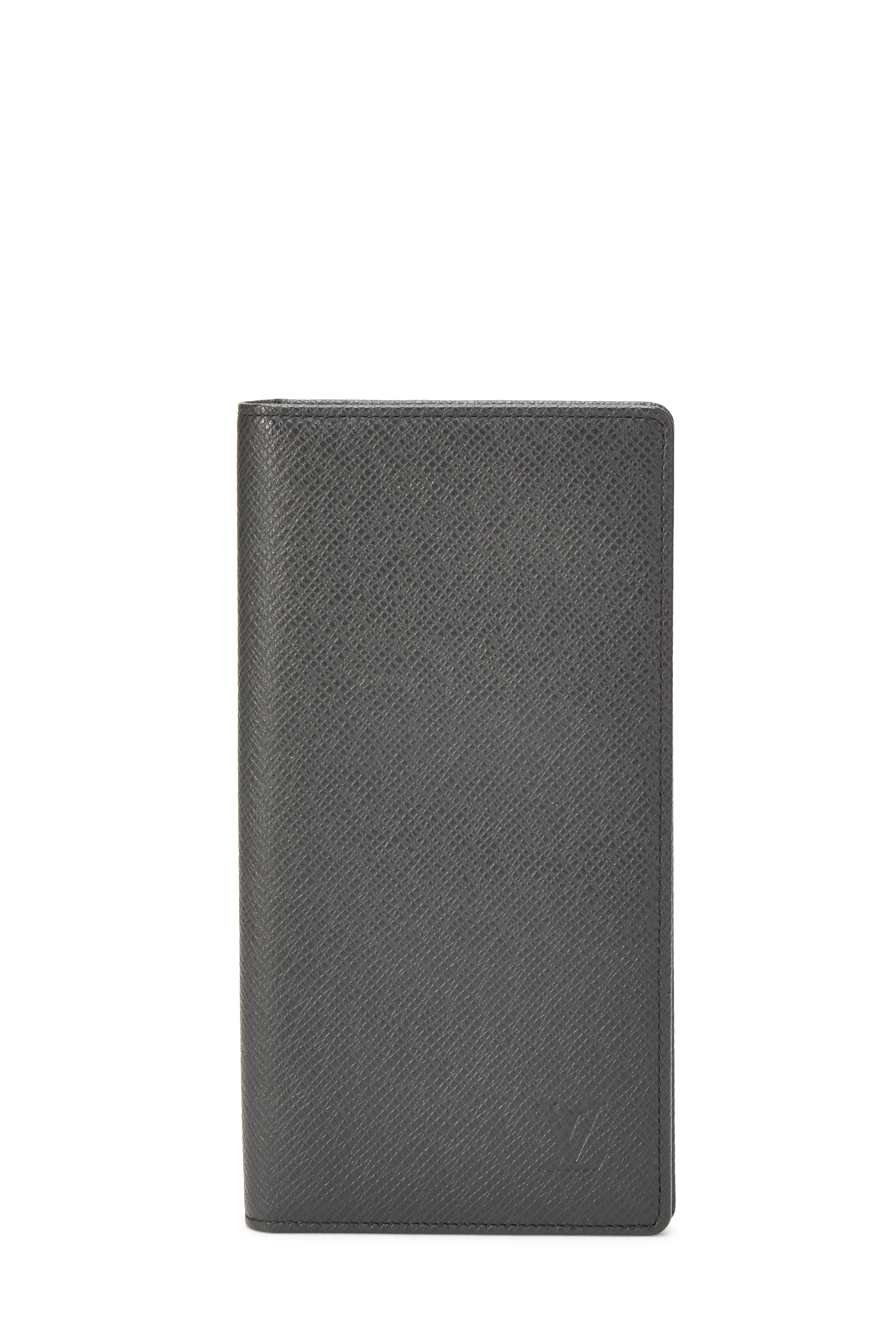 Women's Louis Vuitton Black Taiga Porte Valeurs in Black