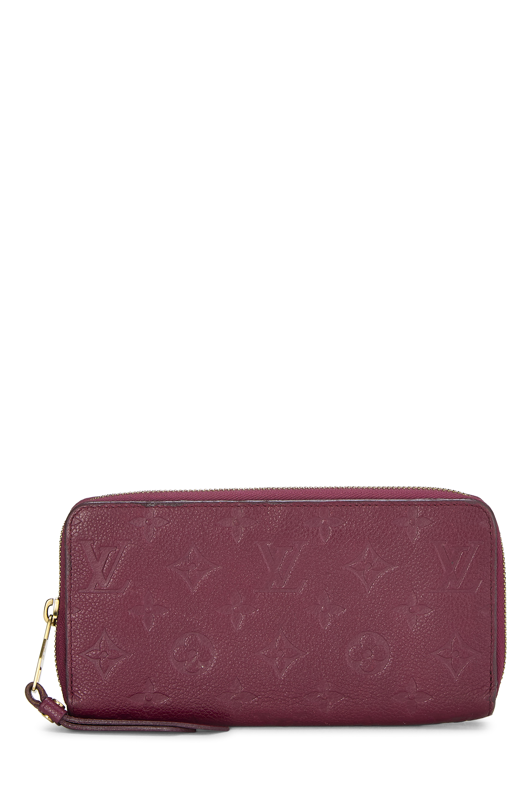 Women's Leather Louis Vuitton Purple Monogram Empreinte Secret Wallet in Purple