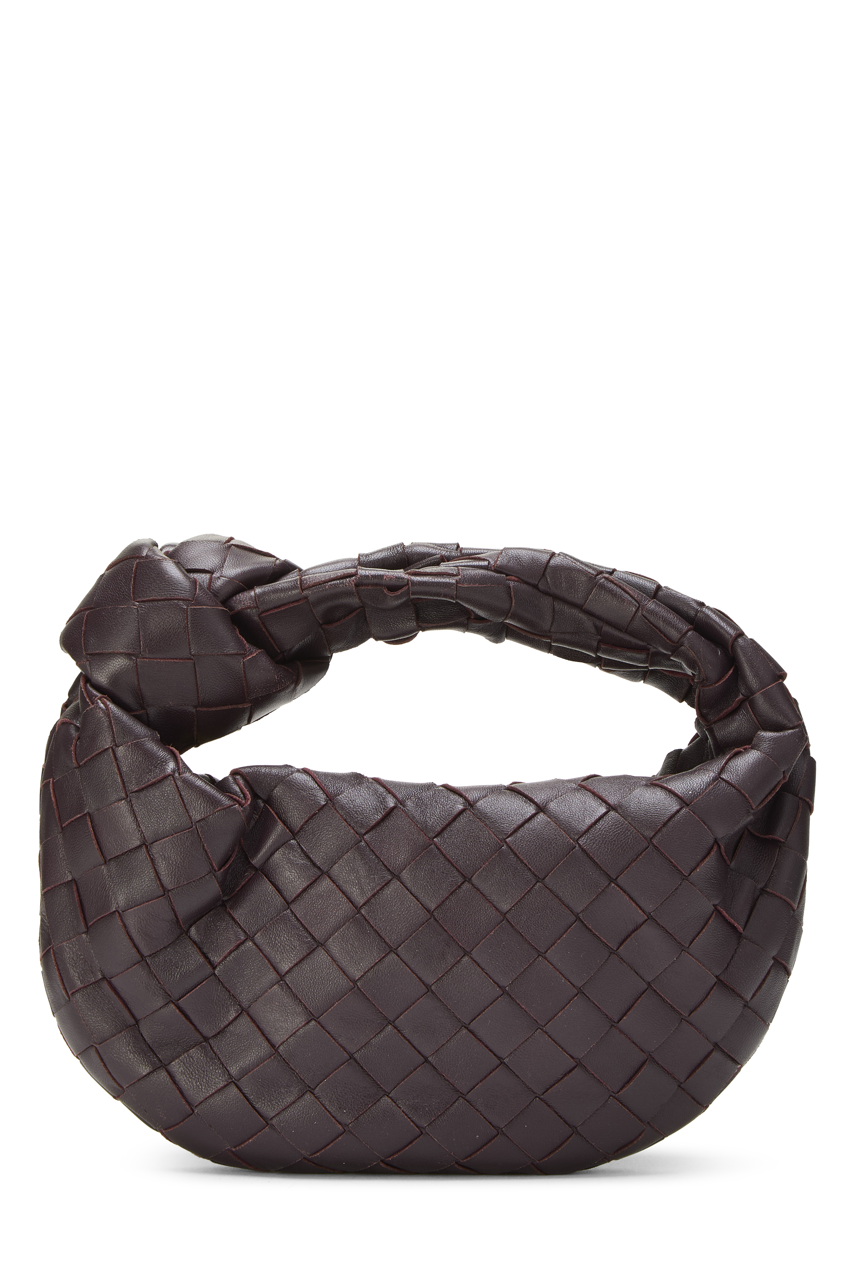 Women's Bottega Veneta Burgundy Intrecciato Leather Jodie Mini in Burgundy Mini