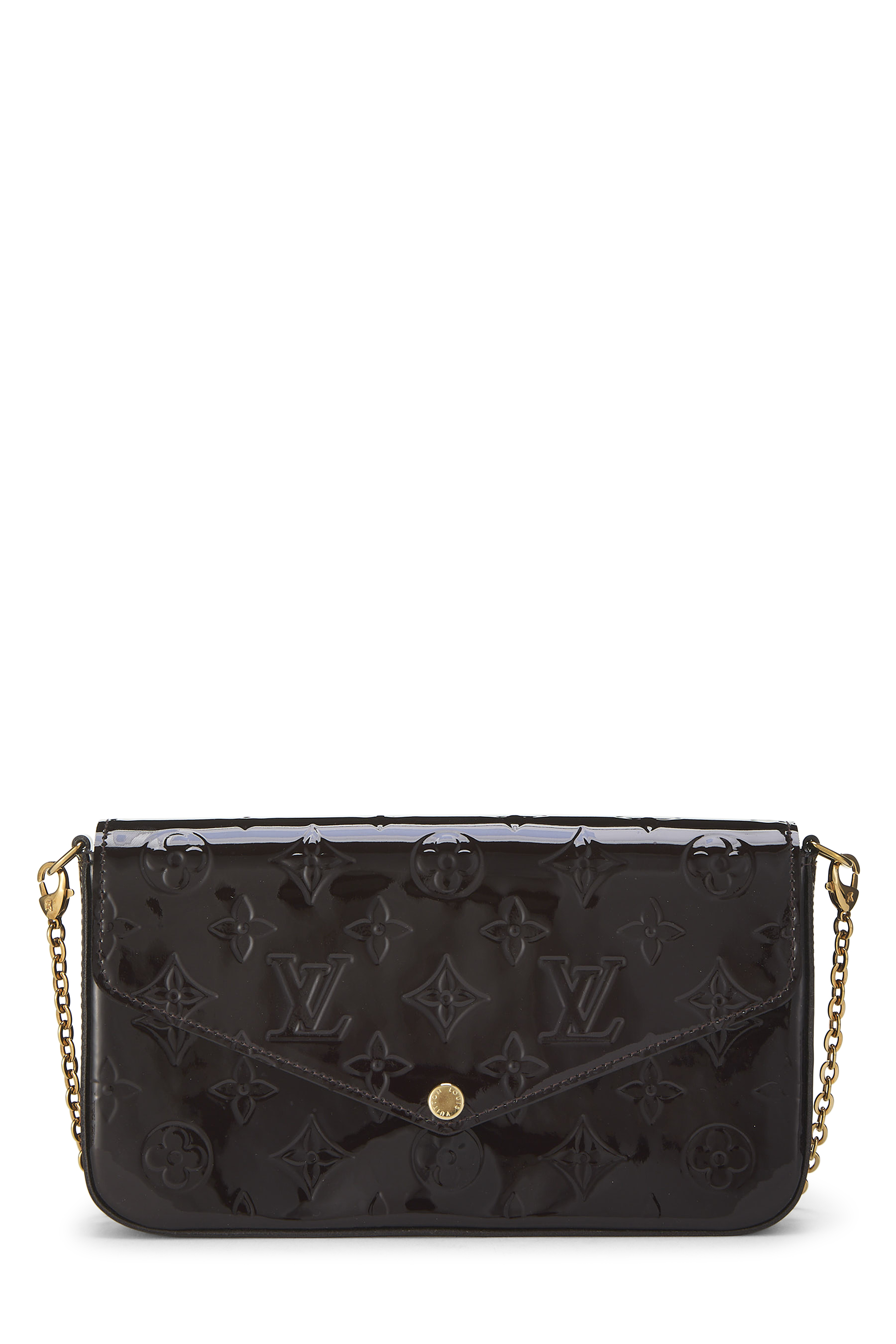 Women's Louis Vuitton Amarante Monogram Vernis Pochette Felicie