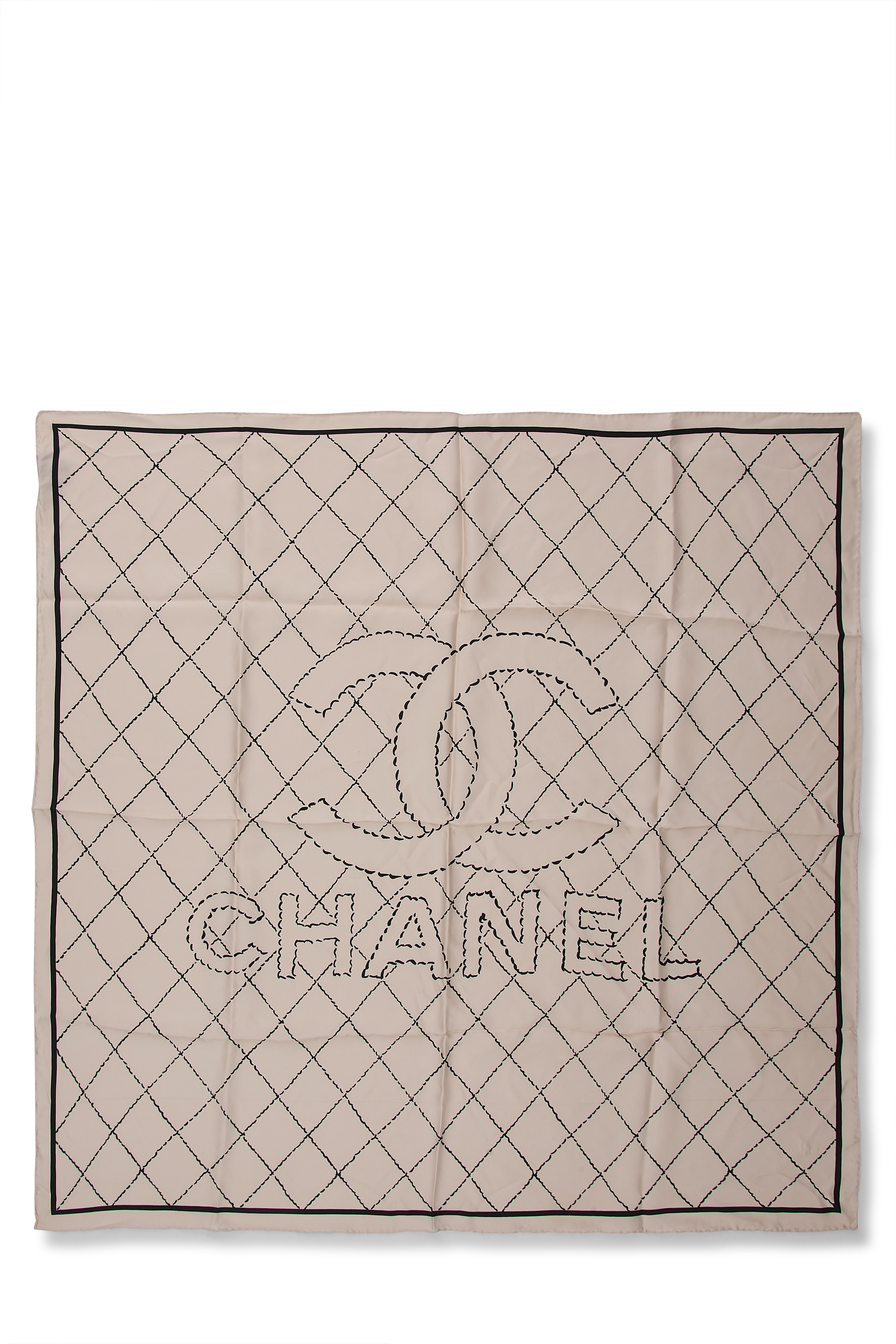 Women's Chanel Pink Silk 'CC' Scarf in Pink
