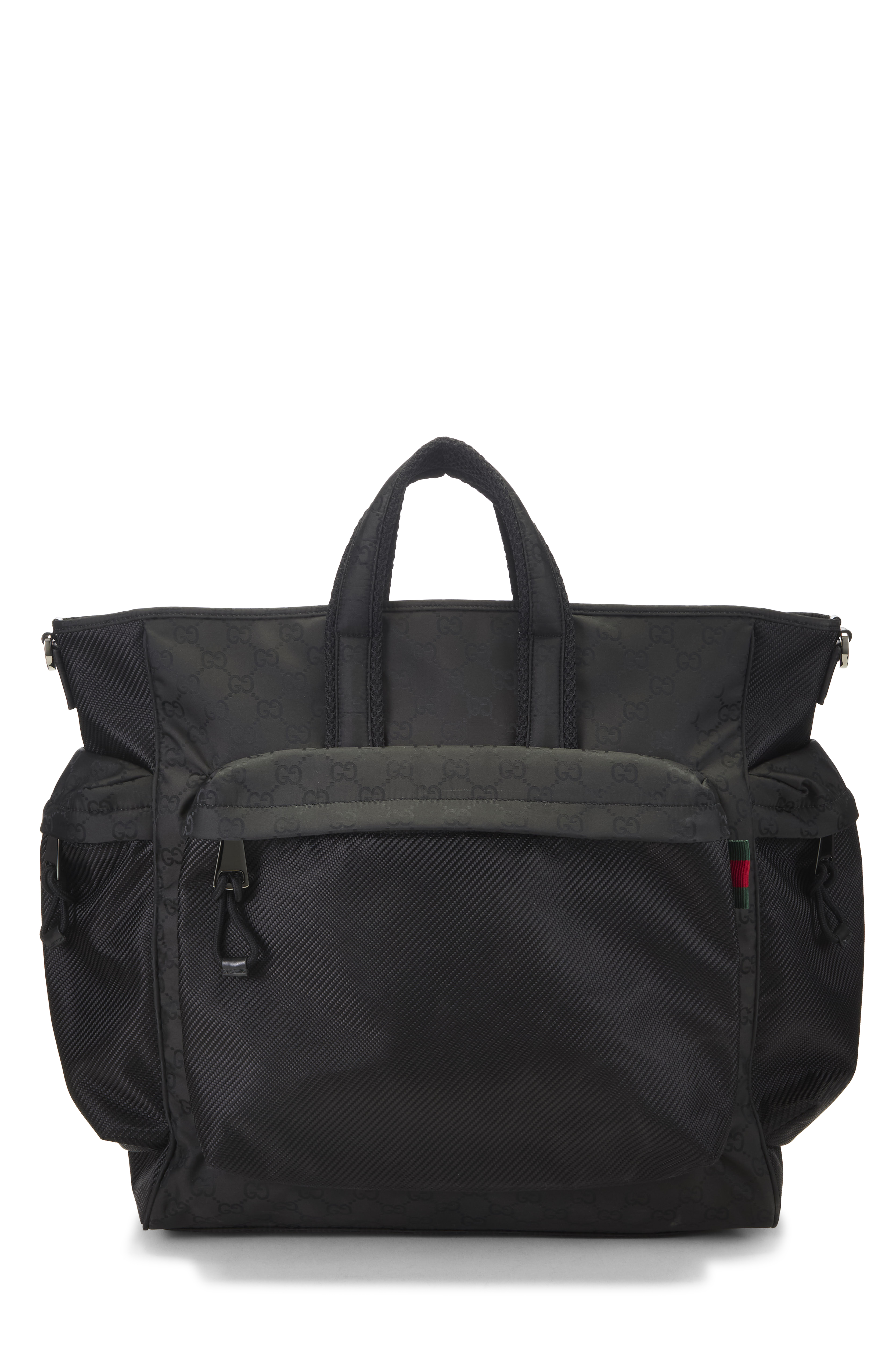 Women's Gucci Black GG Nylon Nexus Tote Large in Black Large
