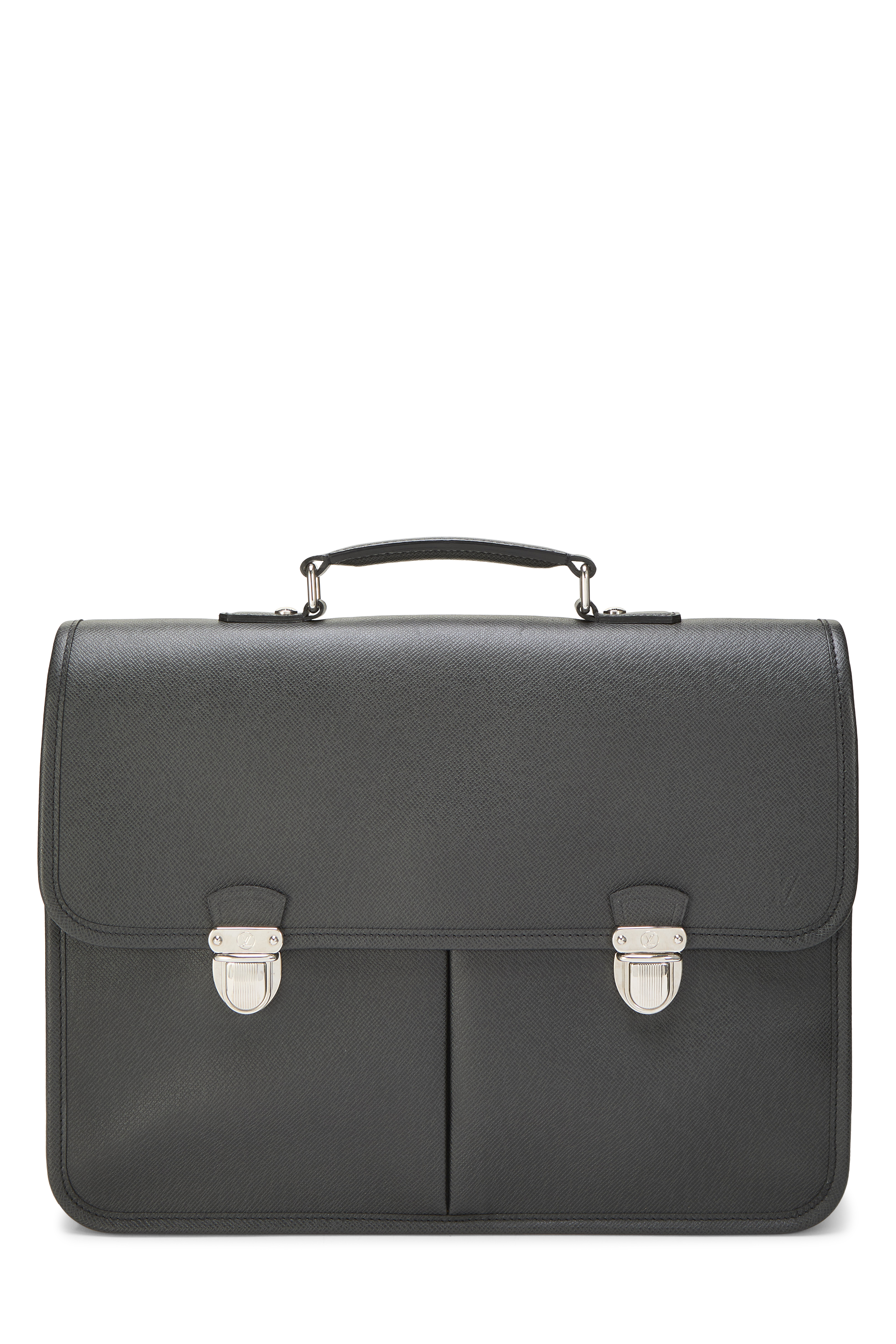 Women's Louis Vuitton Black Taiga Anton Briefcase