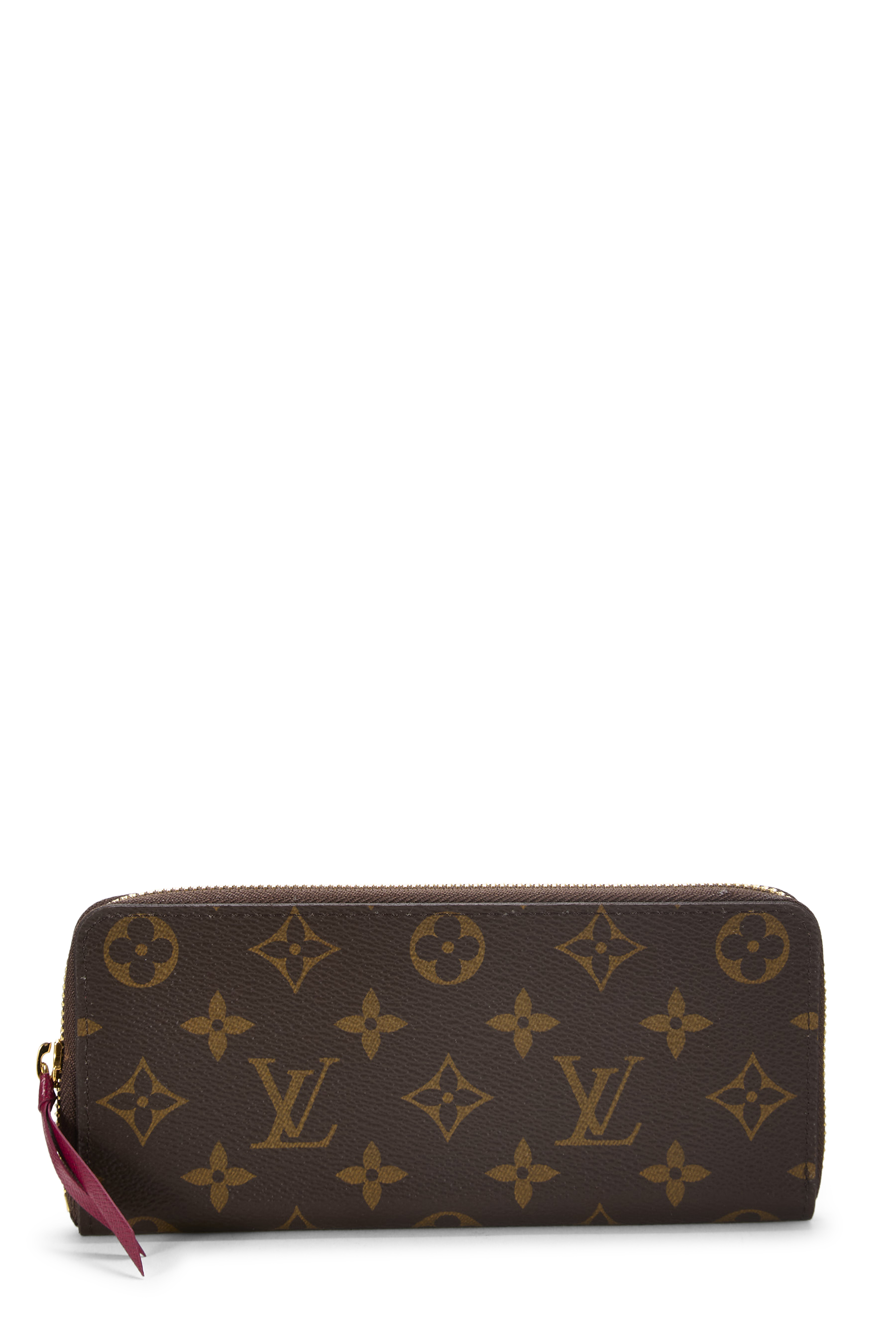 Women's Louis Vuitton Monogram Canvas Clemence Wallet in Brown