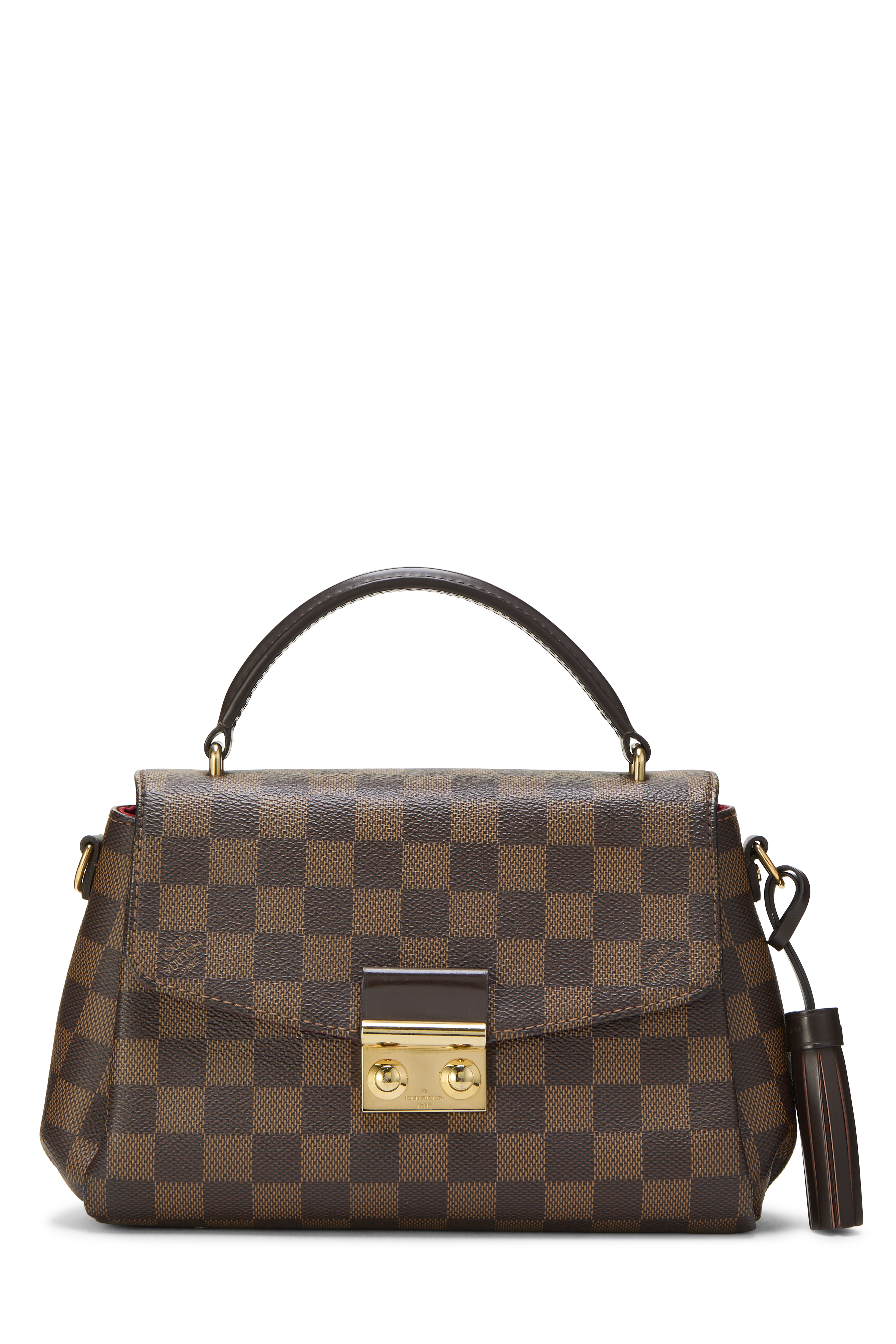 Women's Louis Vuitton Damier Ebene Croisette in Brown