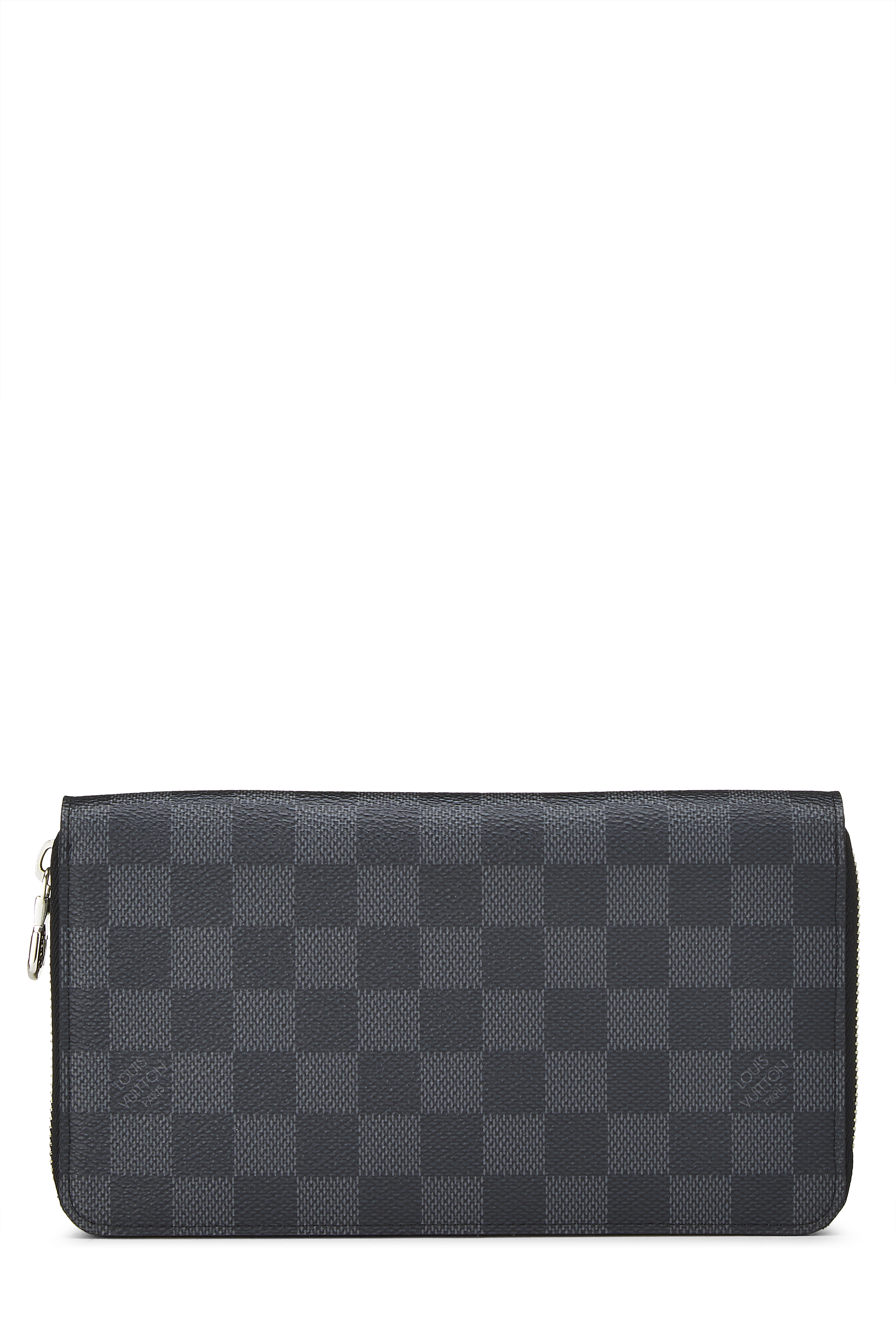 Women's Louis Vuitton Damier Graphite Zippy Organizer in Black