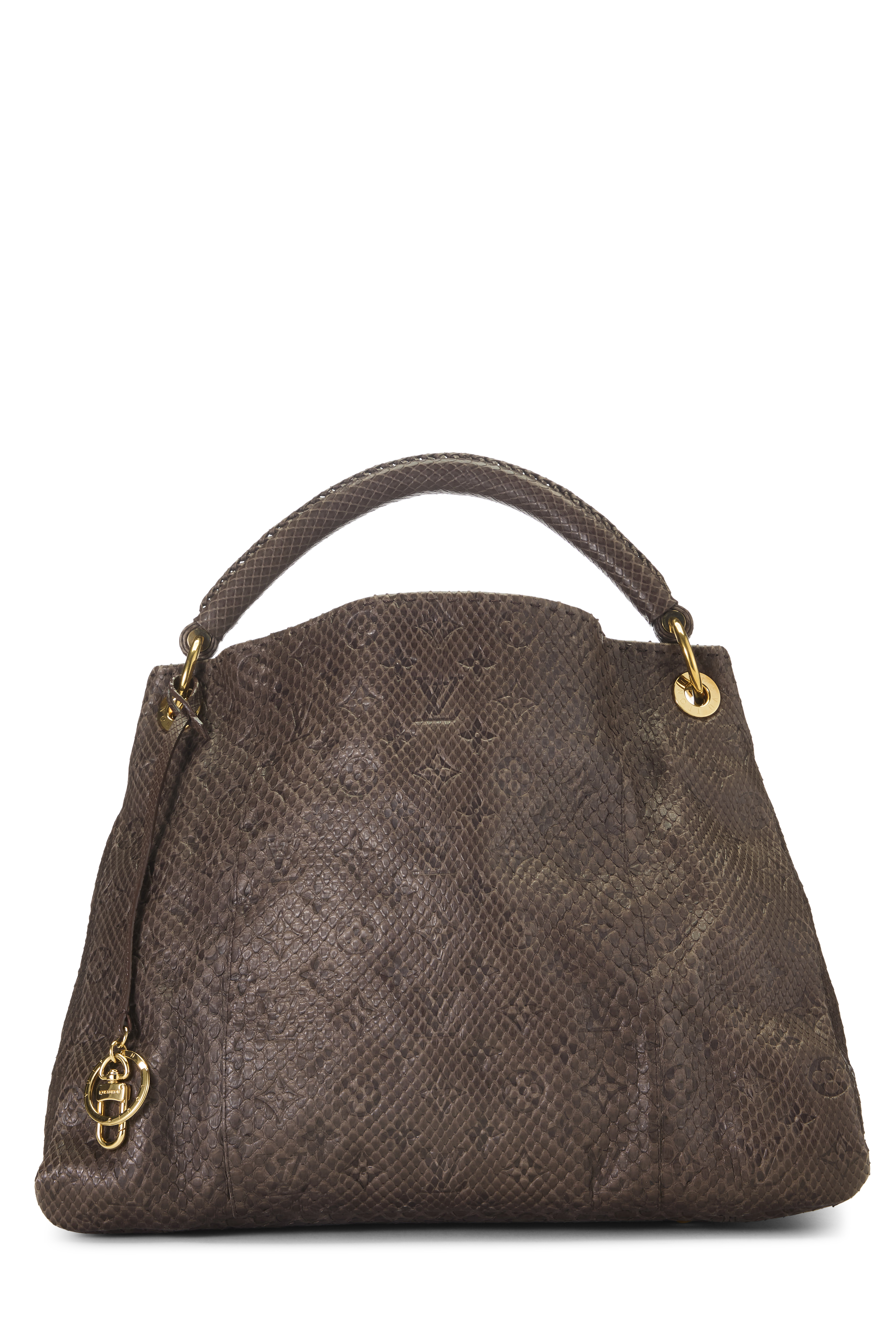 Women's Louis Vuitton Brown Python Artsy MM in Brown MM
