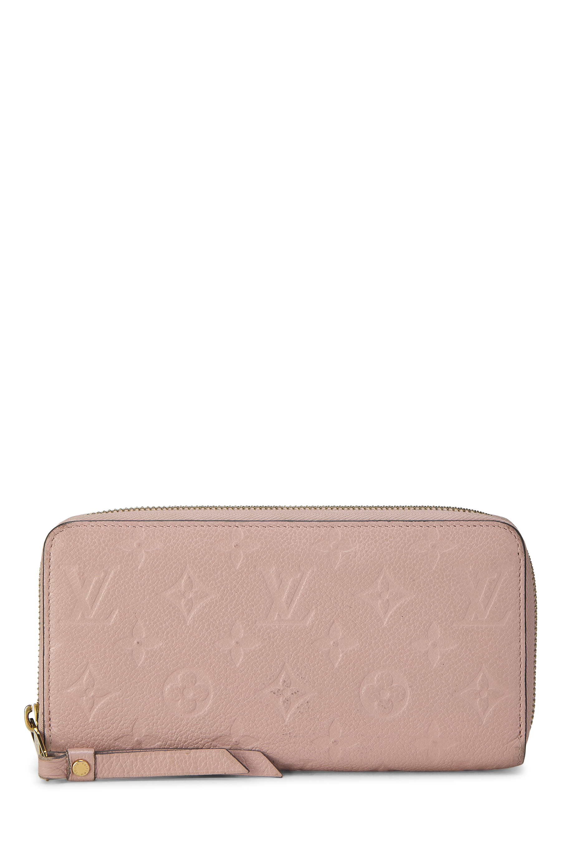 Women's Louis Vuitton Pink Monogram Empreinte Zippy Wallet in Pink