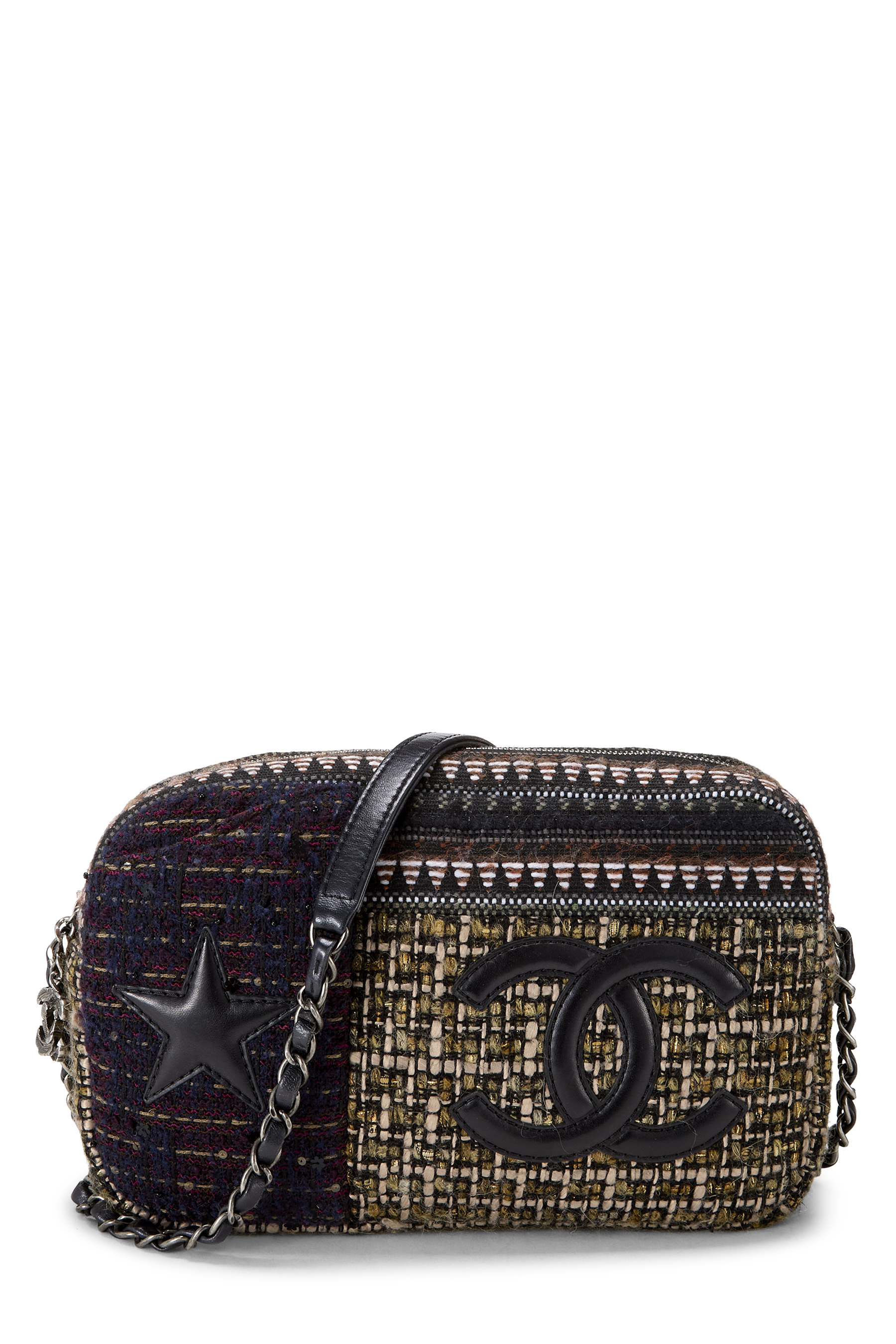 Women's Chanel Multicolor Tweed Paris-Dallas 'CC' Camera Bag in Multi