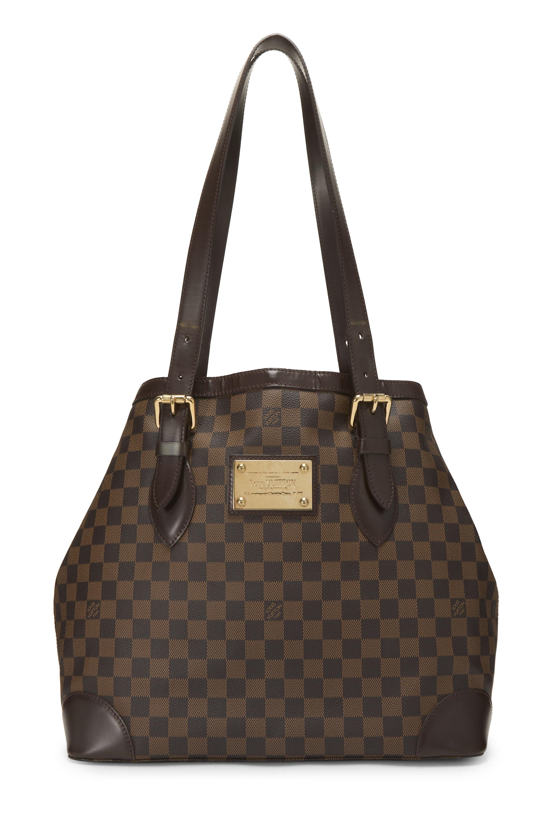 Women's Louis Vuitton Damier Ebene Hampstead GM in Brown GM
