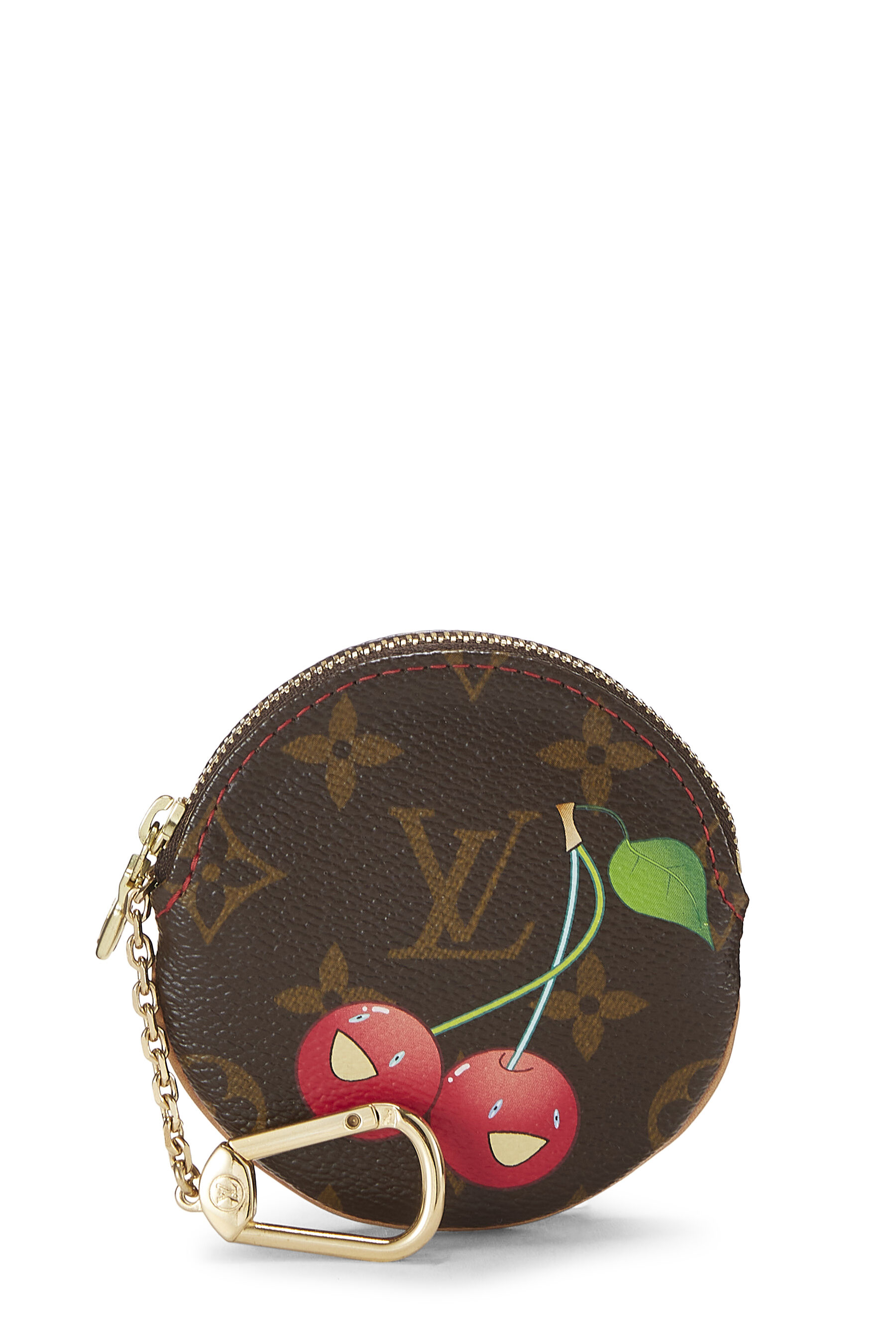 Women's Louis Vuitton Takashi Murakami x Louis Vuitton Monogram Cherries Port Monnaie in Brown