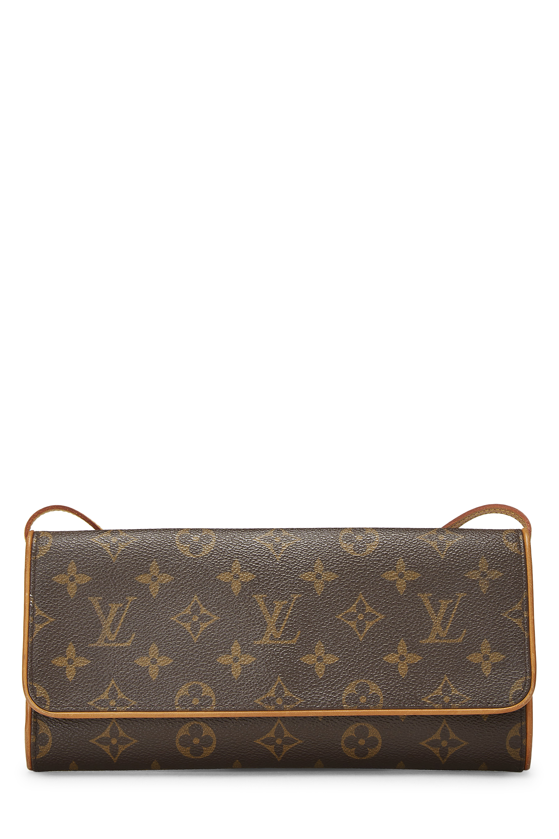 Women's Louis Vuitton Monogram Canvas Pochette Twin GM in Brown GM