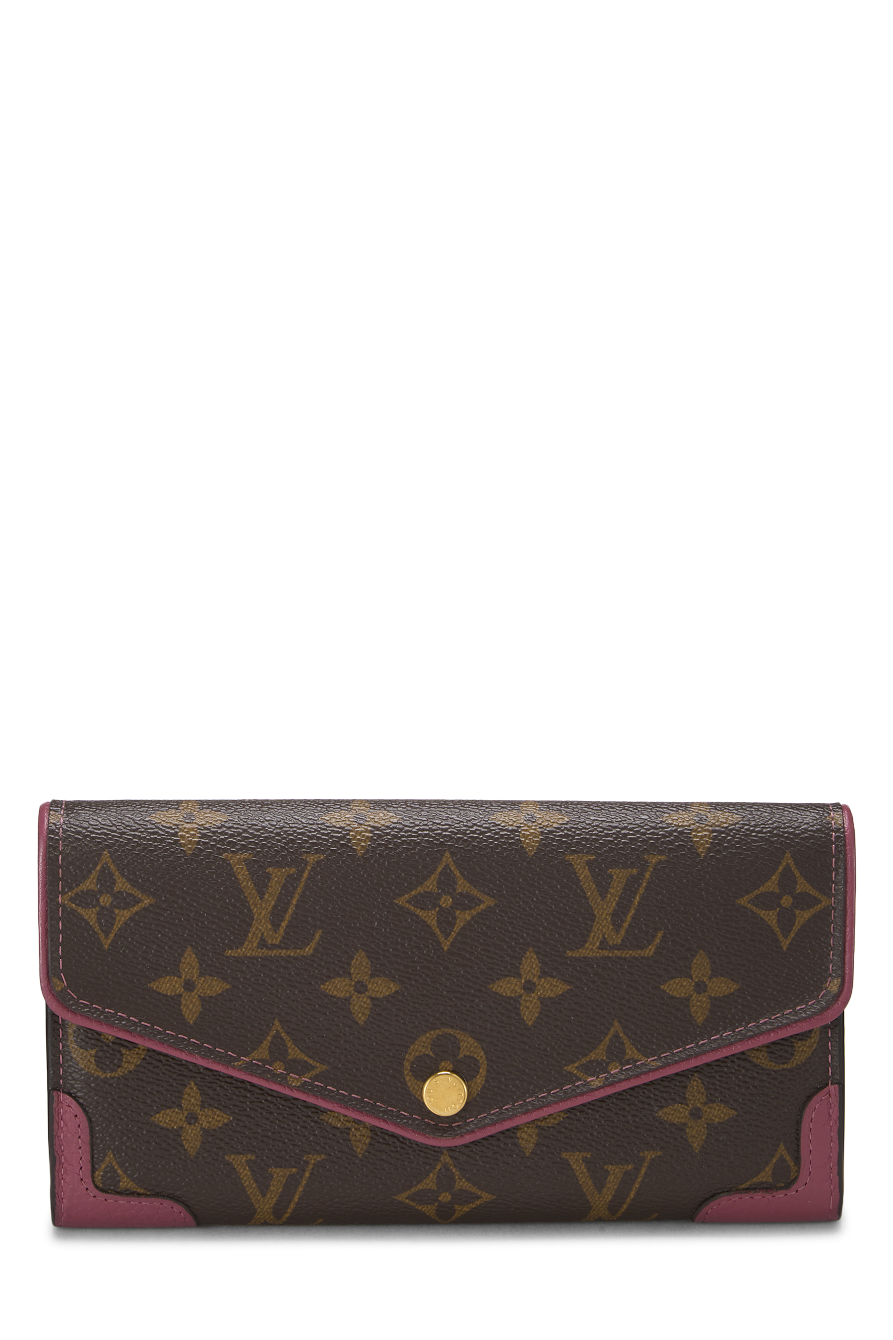 Women's Louis Vuitton Monogram Canvas Sarah Retiro Wallet in Purple