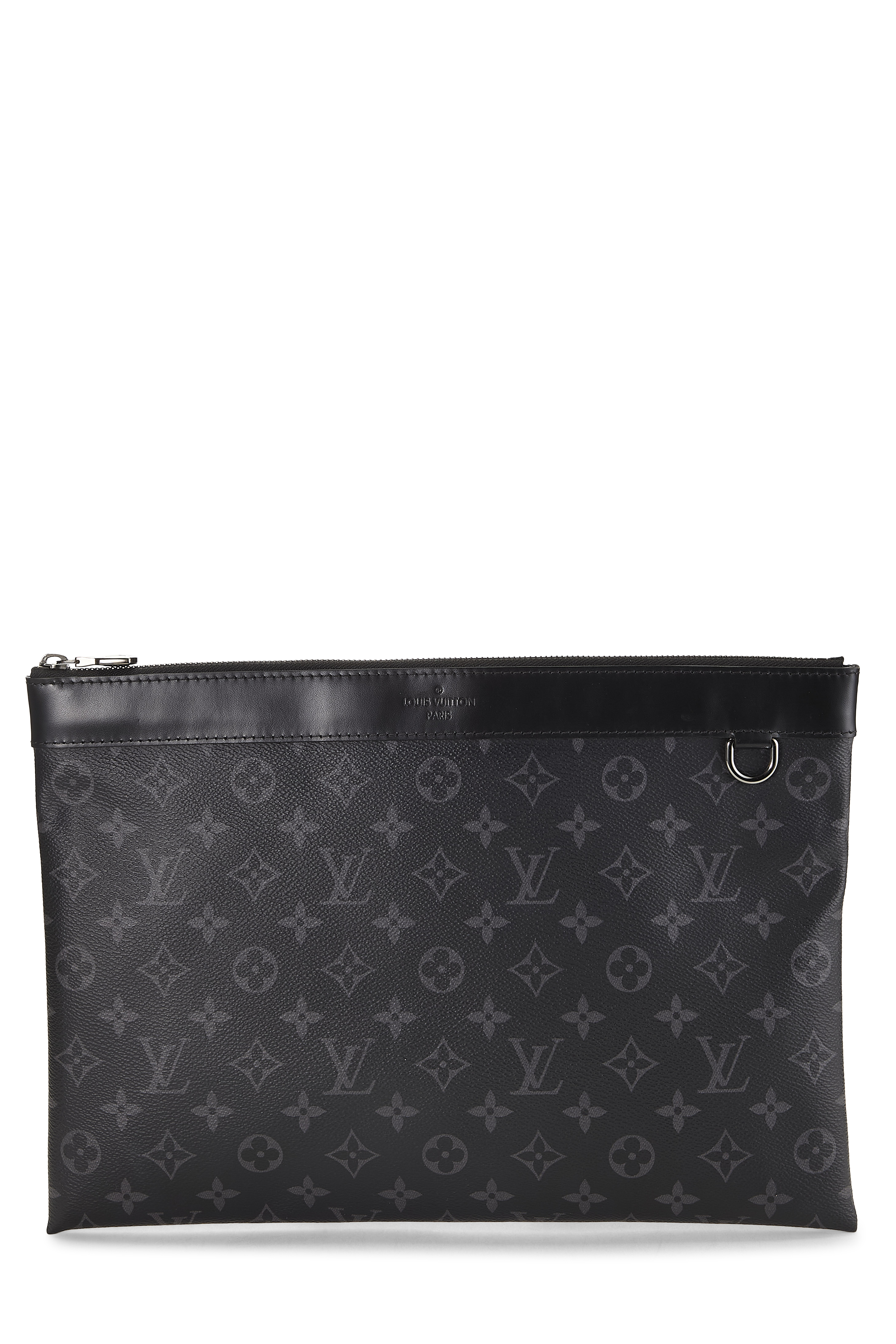 Women's Louis Vuitton Monogram Eclipse Pochette Discovery in Black