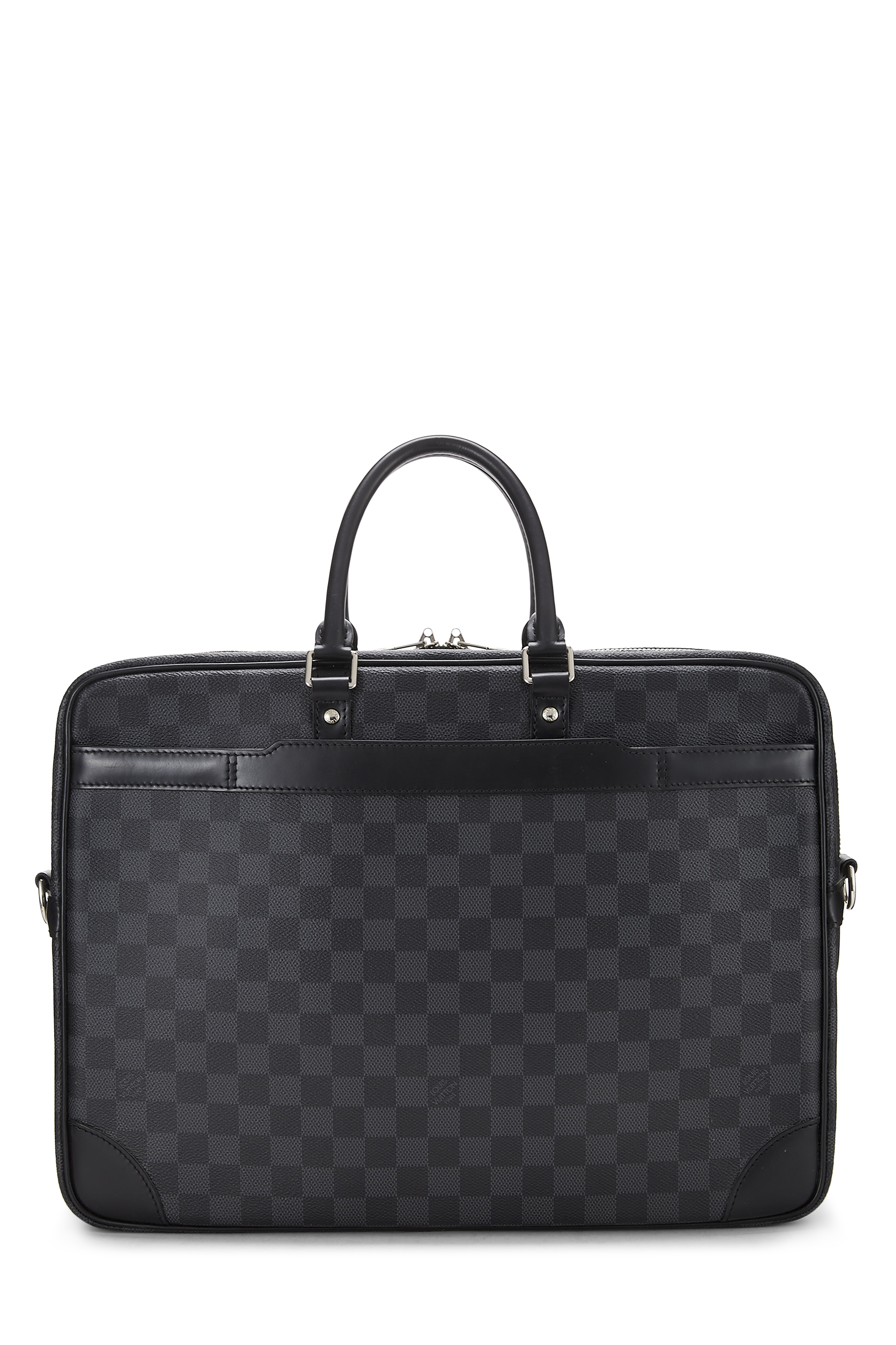 Women's Louis Vuitton Damier Graphite Porte Documents Voyage GM in Black