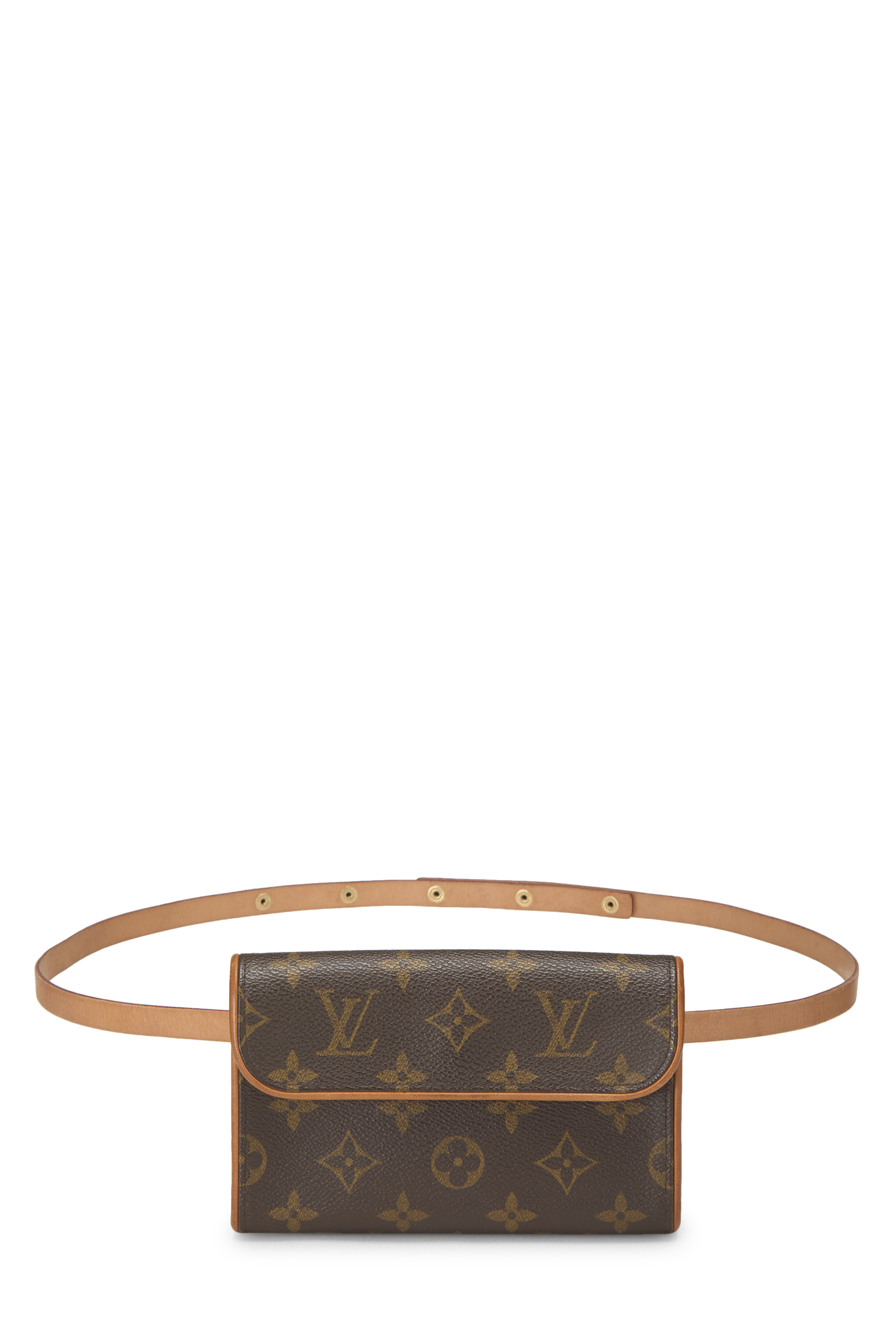 Women's Louis Vuitton Monogram Canvas Pochette Florentine in Brown