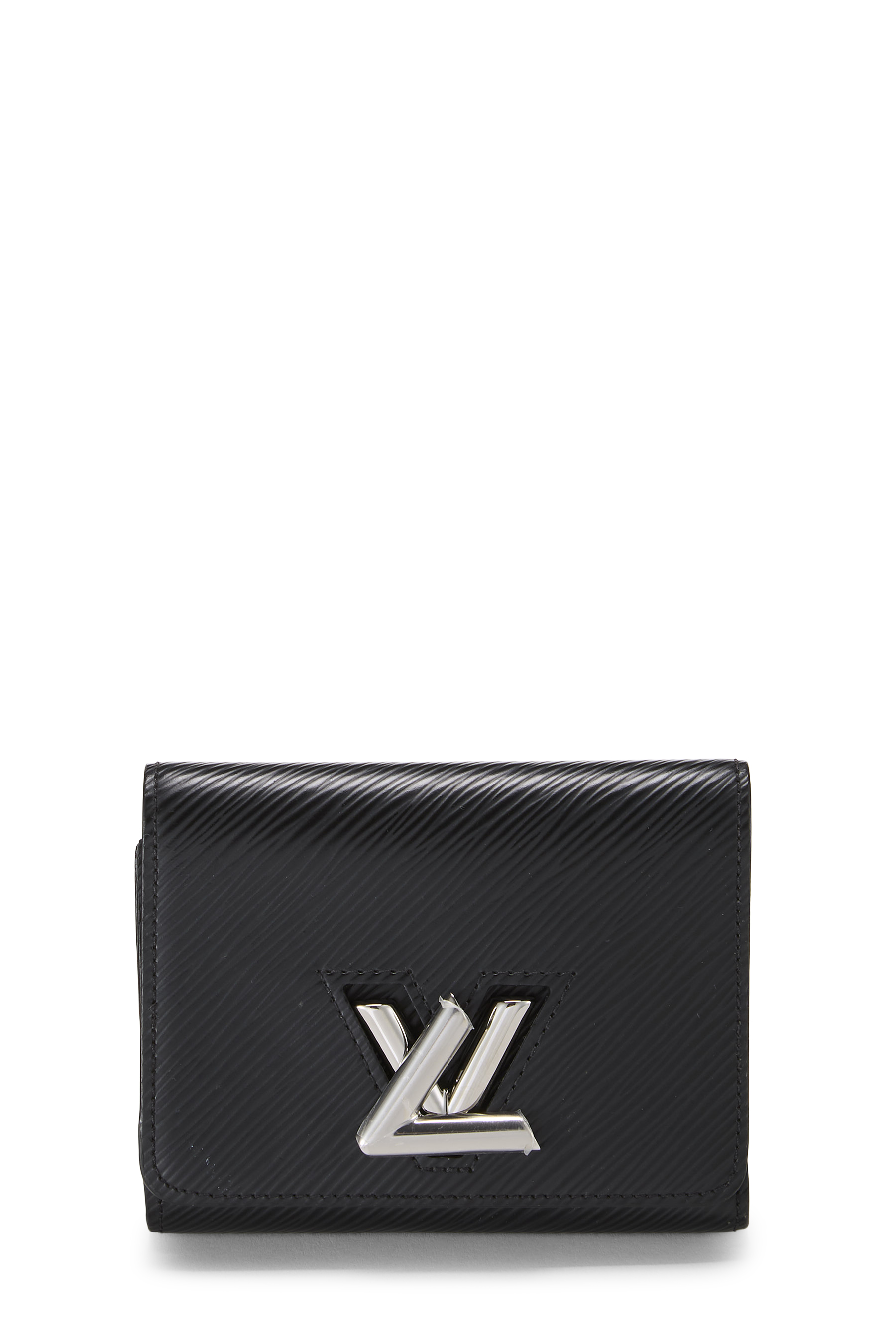 Women's Louis Vuitton Black Epi Twist Compact Wallet in Black