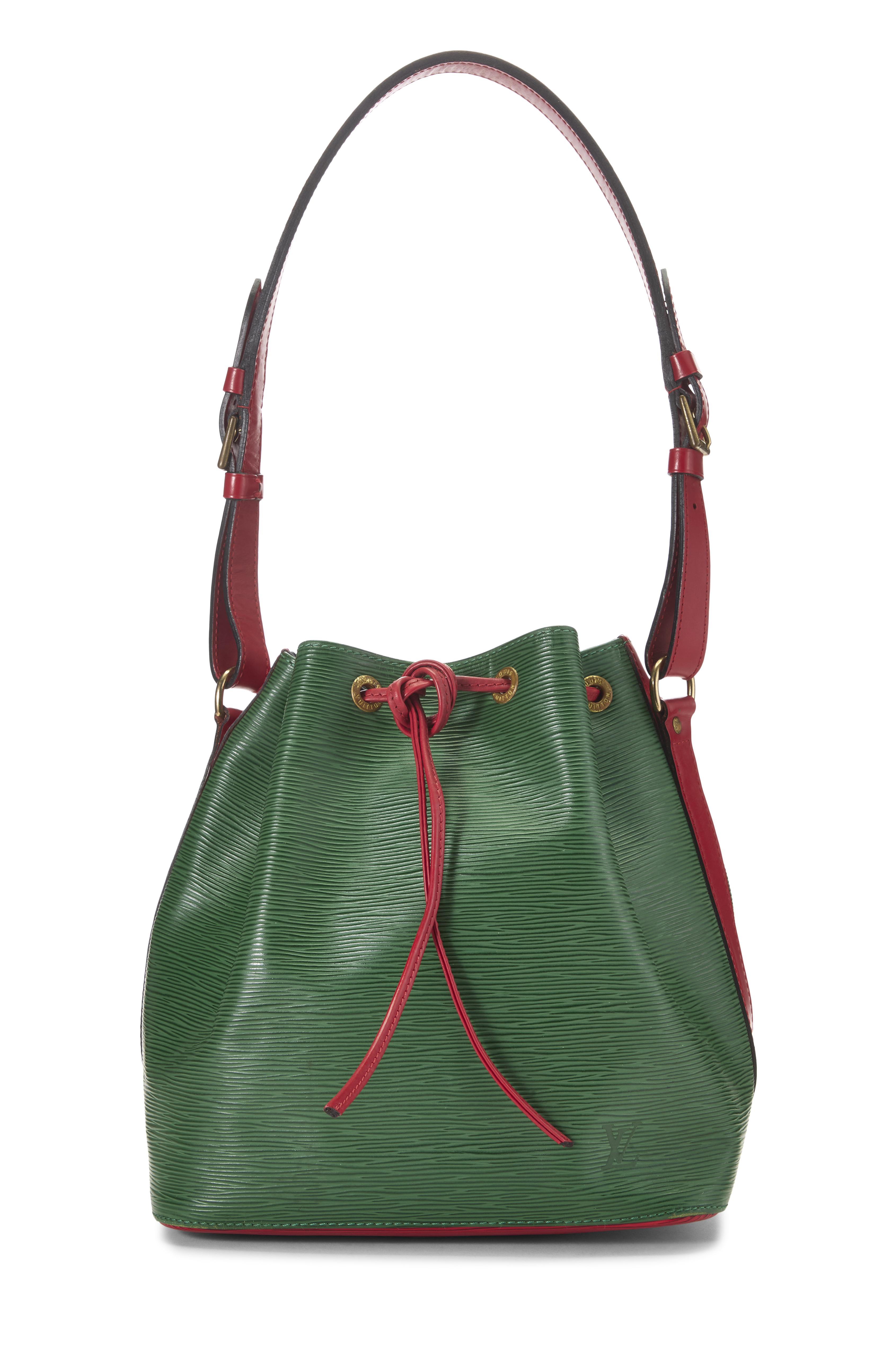 Women's Louis Vuitton Bicolor Borneo Green & Red Epi Noé Petite in Multi Petite