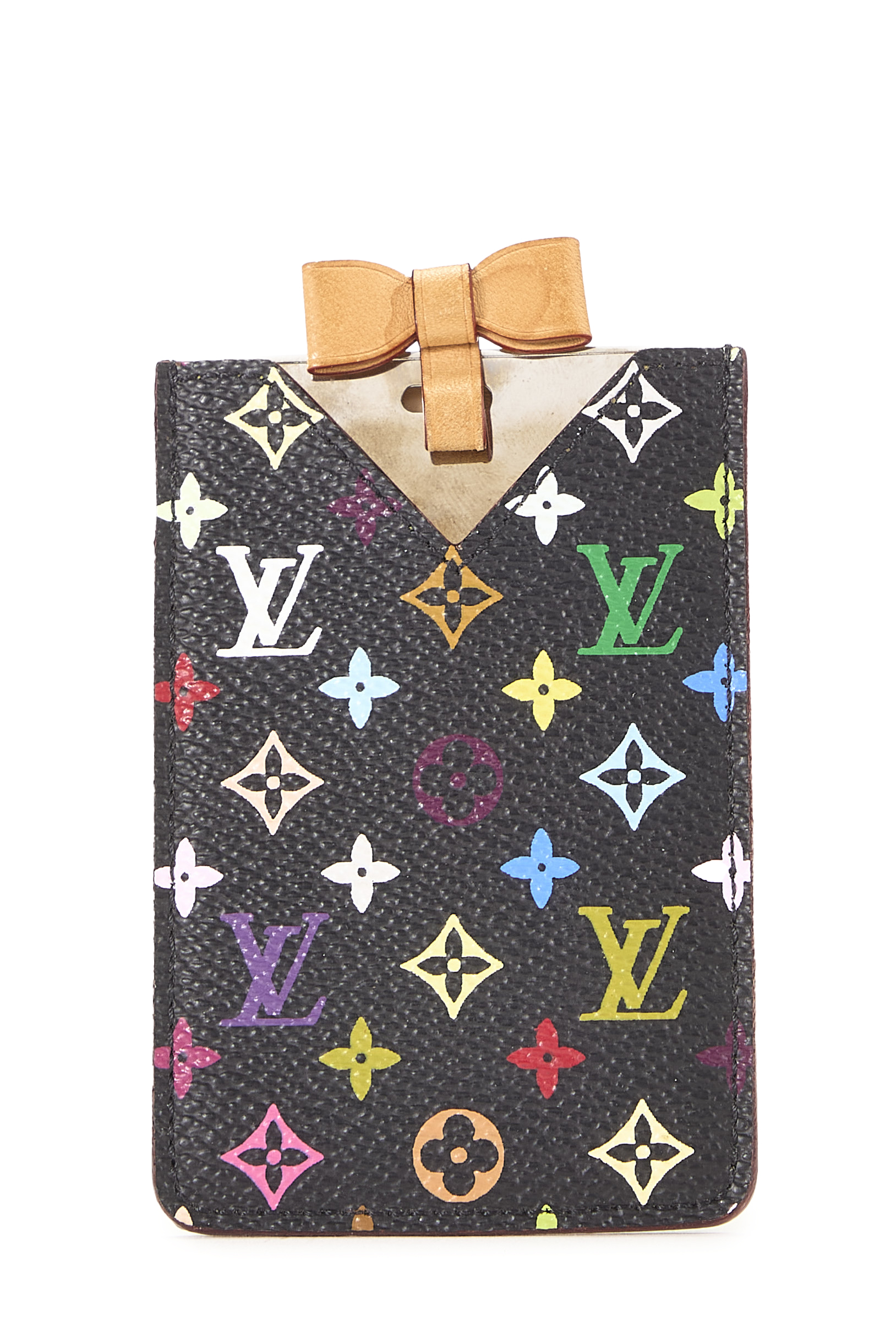 Women's Louis Vuitton Takashi Murakami x Louis Vuitton Black Monogram Multicolore Etui Miroir in Black