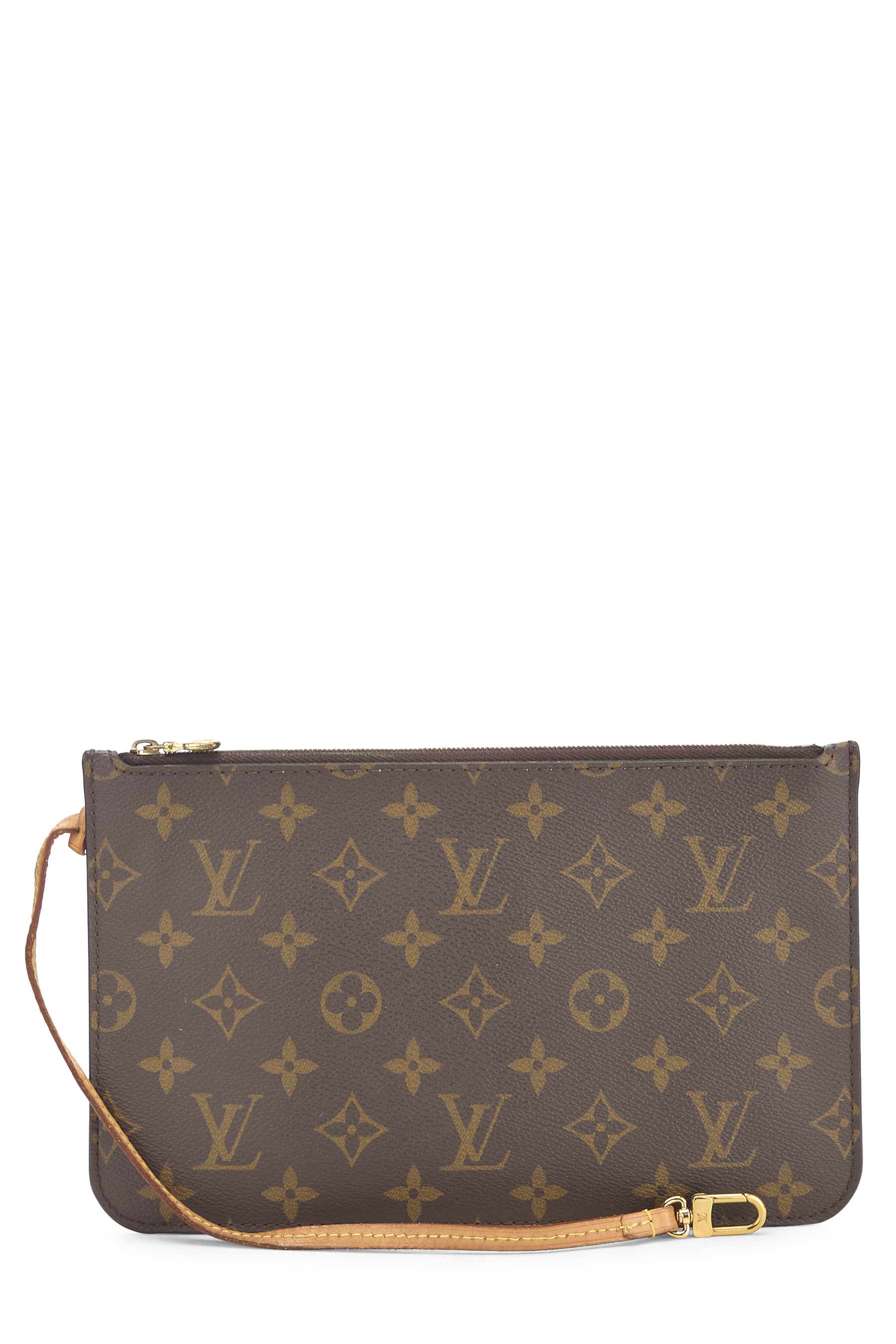 Women's Louis Vuitton Monogram Canvas Neverfull Pouch GM NM in Brown GM