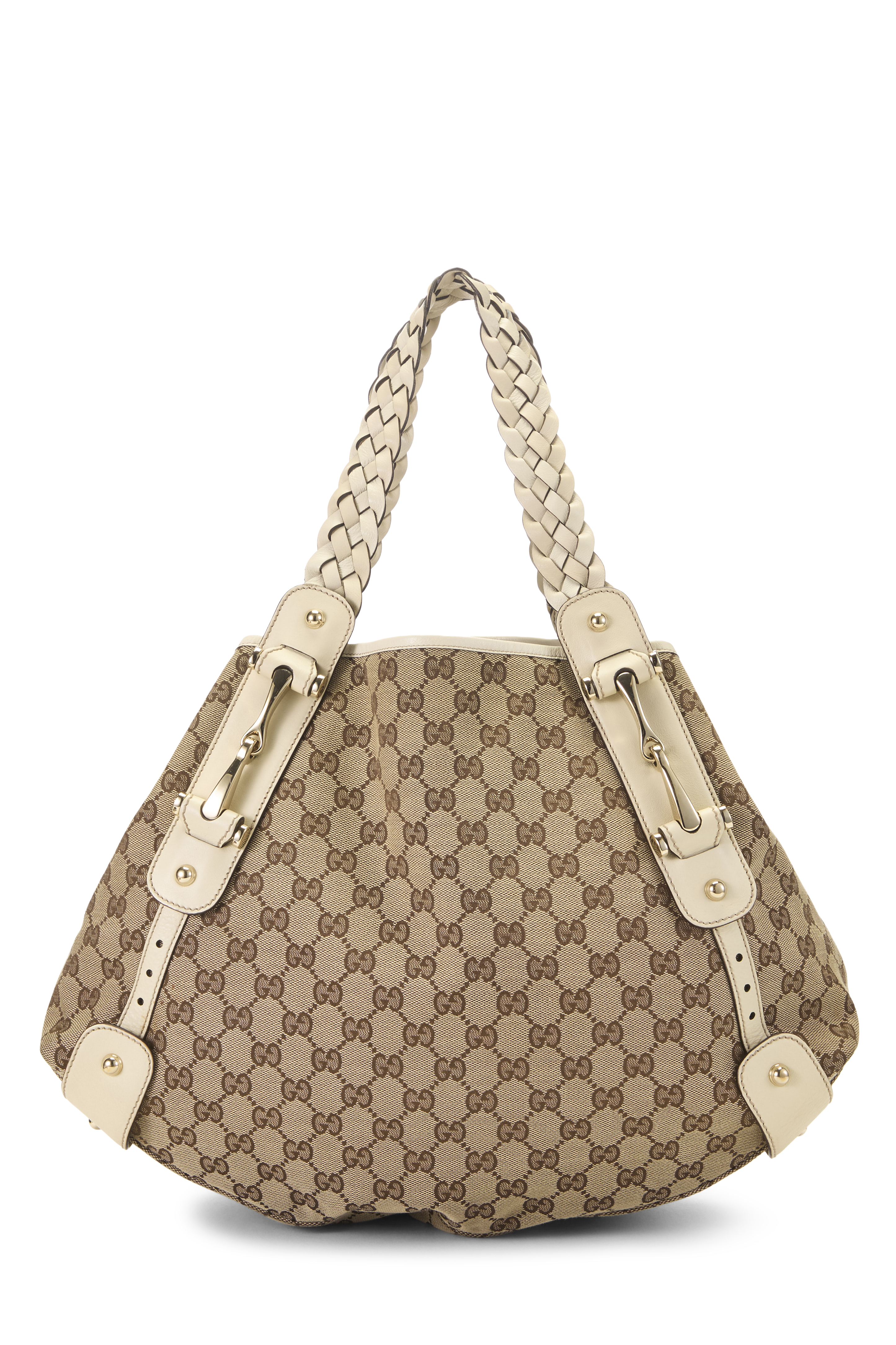 Women's Gucci Original GG Canvas Pelham Tote Large in White Large