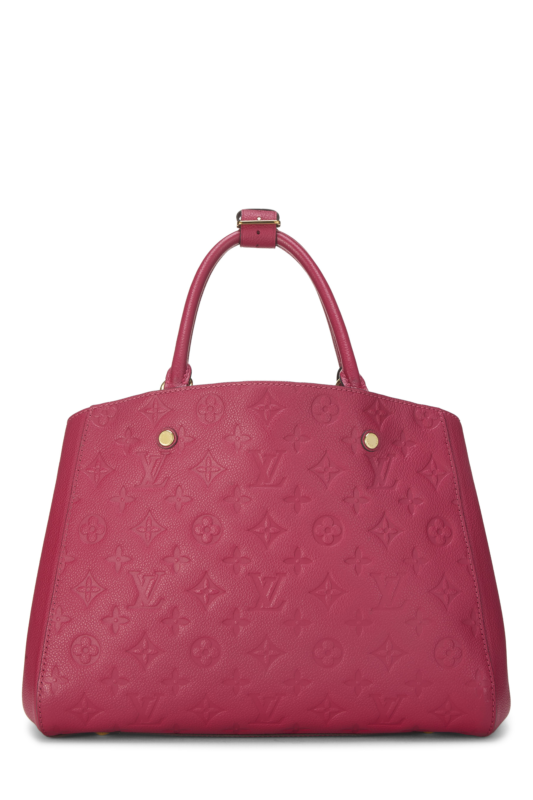 Women's Louis Vuitton Pink Monogram Empreinte Montaigne MM in Pink MM