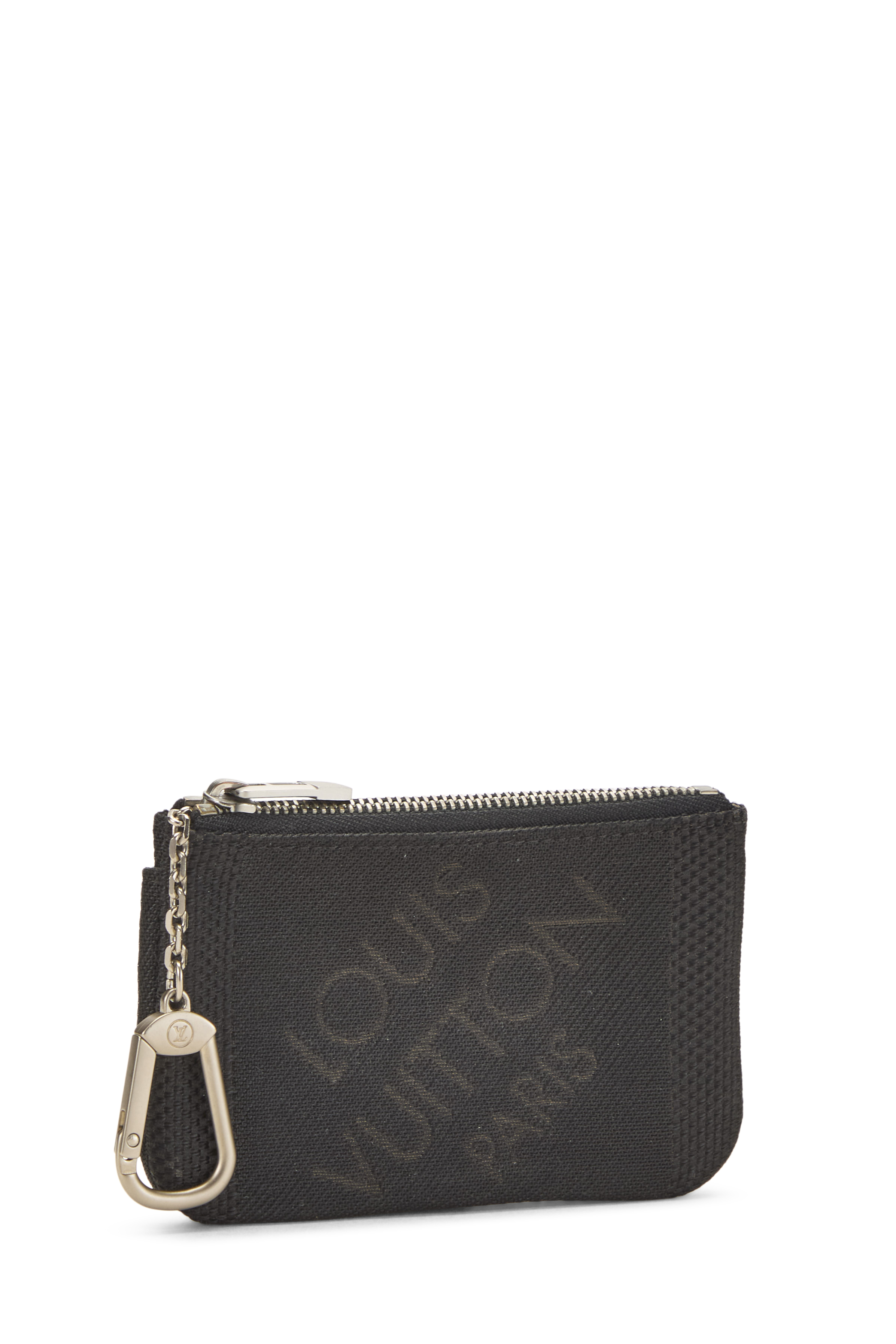 Women's Louis Vuitton Black Damier Geant Pochette Clefs in Black