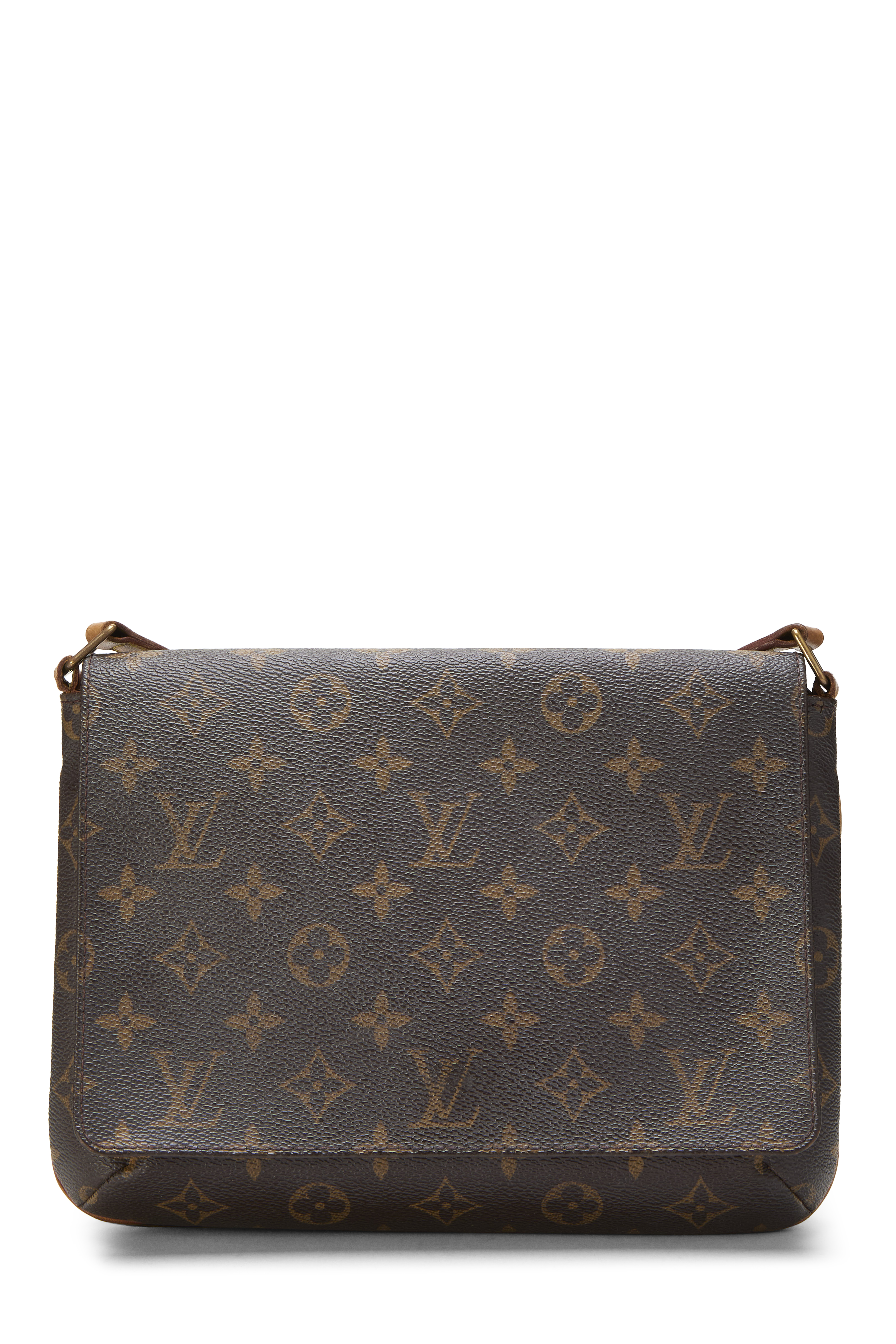 Women's Louis Vuitton Monogram Canvas Musette Tango in Brown