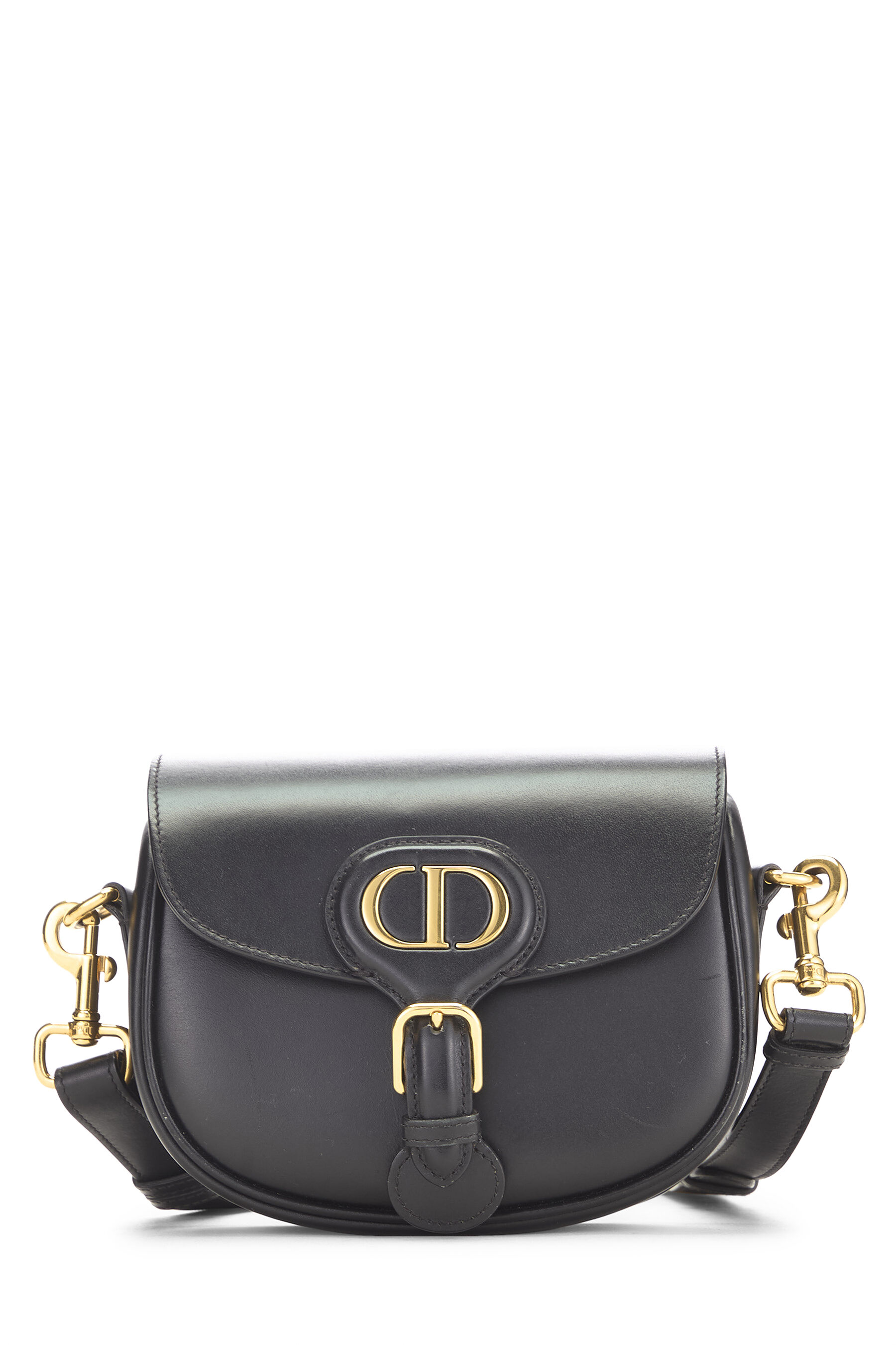 Women's Christian Dior Black Calfskin Bobby Flap Small in Black Small