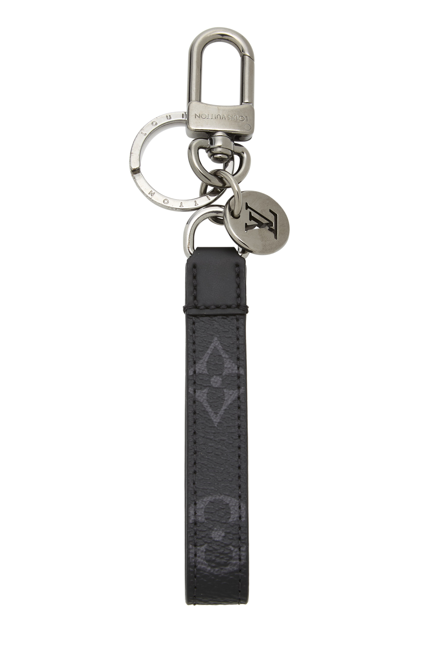 Women's Louis Vuitton Black Monogram Porte Cles Dragonne in Black