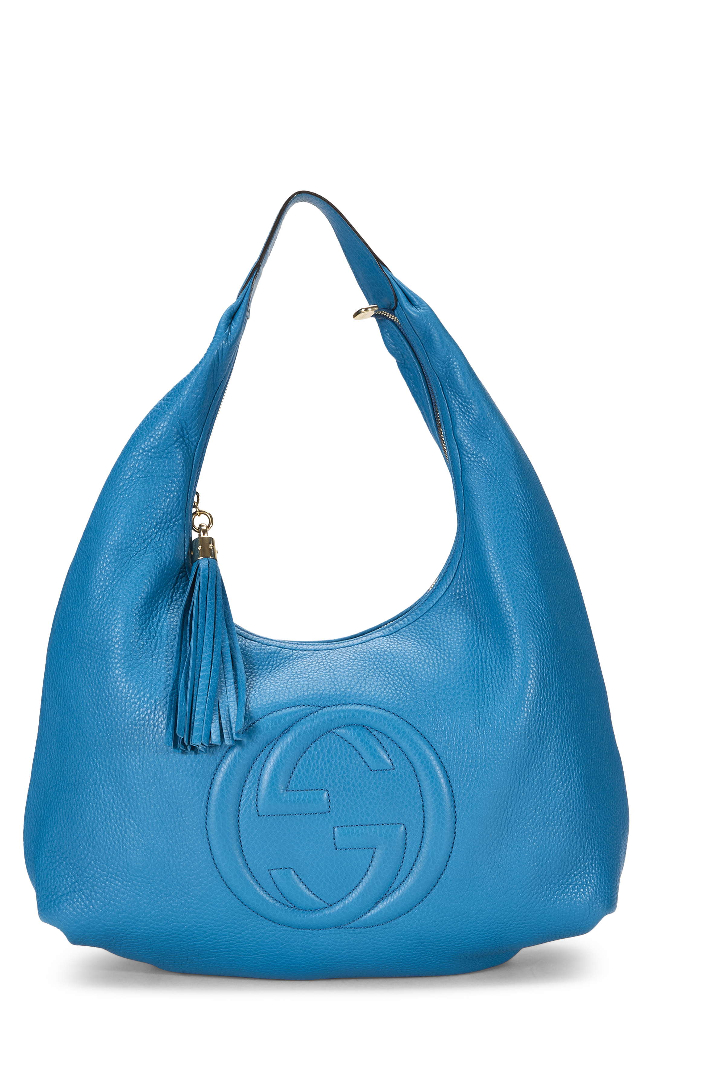 Women's Gucci Blue Leather Soho Hobo Large in Blue Large