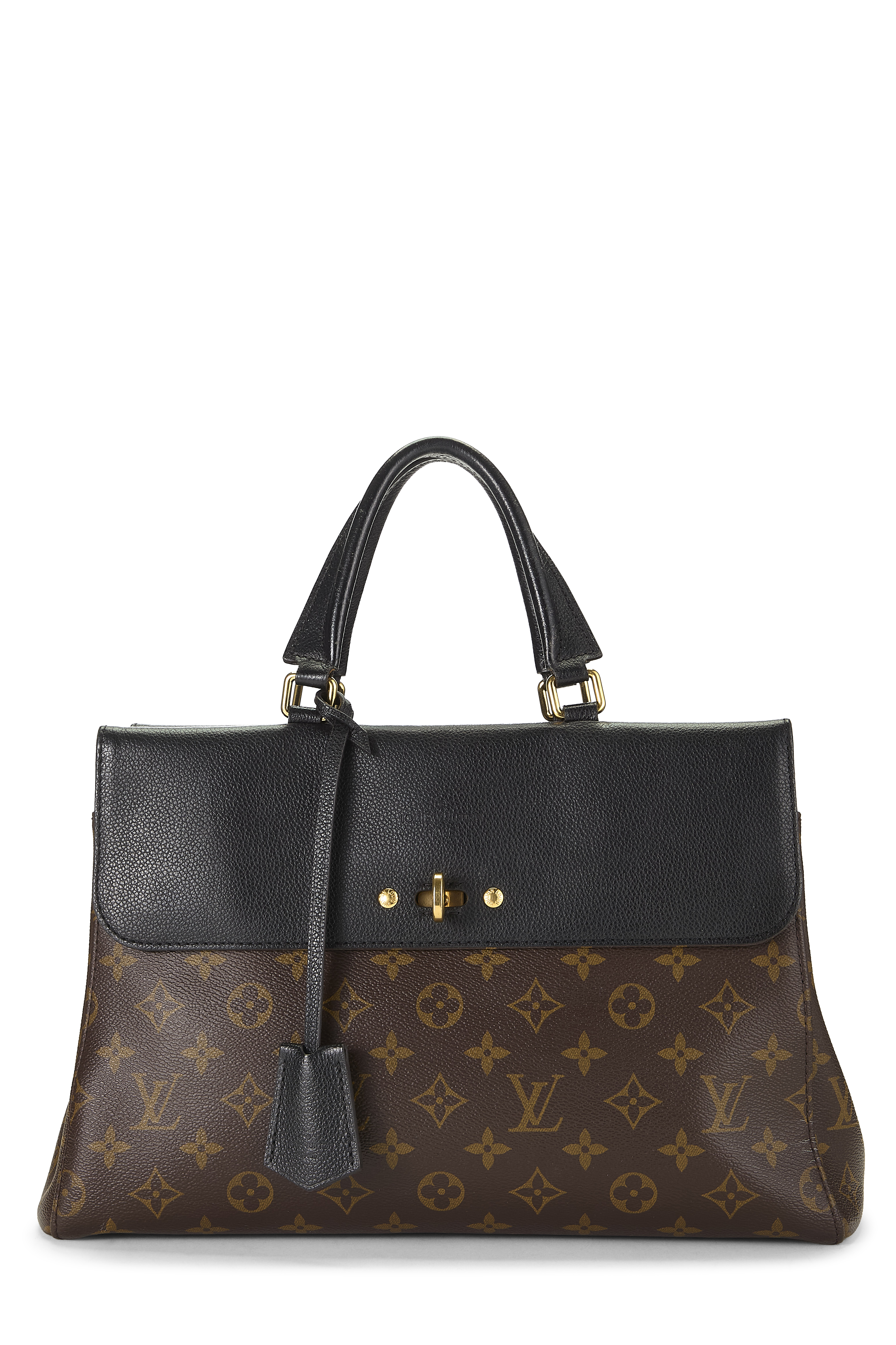 Women's Microfiber Louis Vuitton Black Monogram Canvas Venus in Black