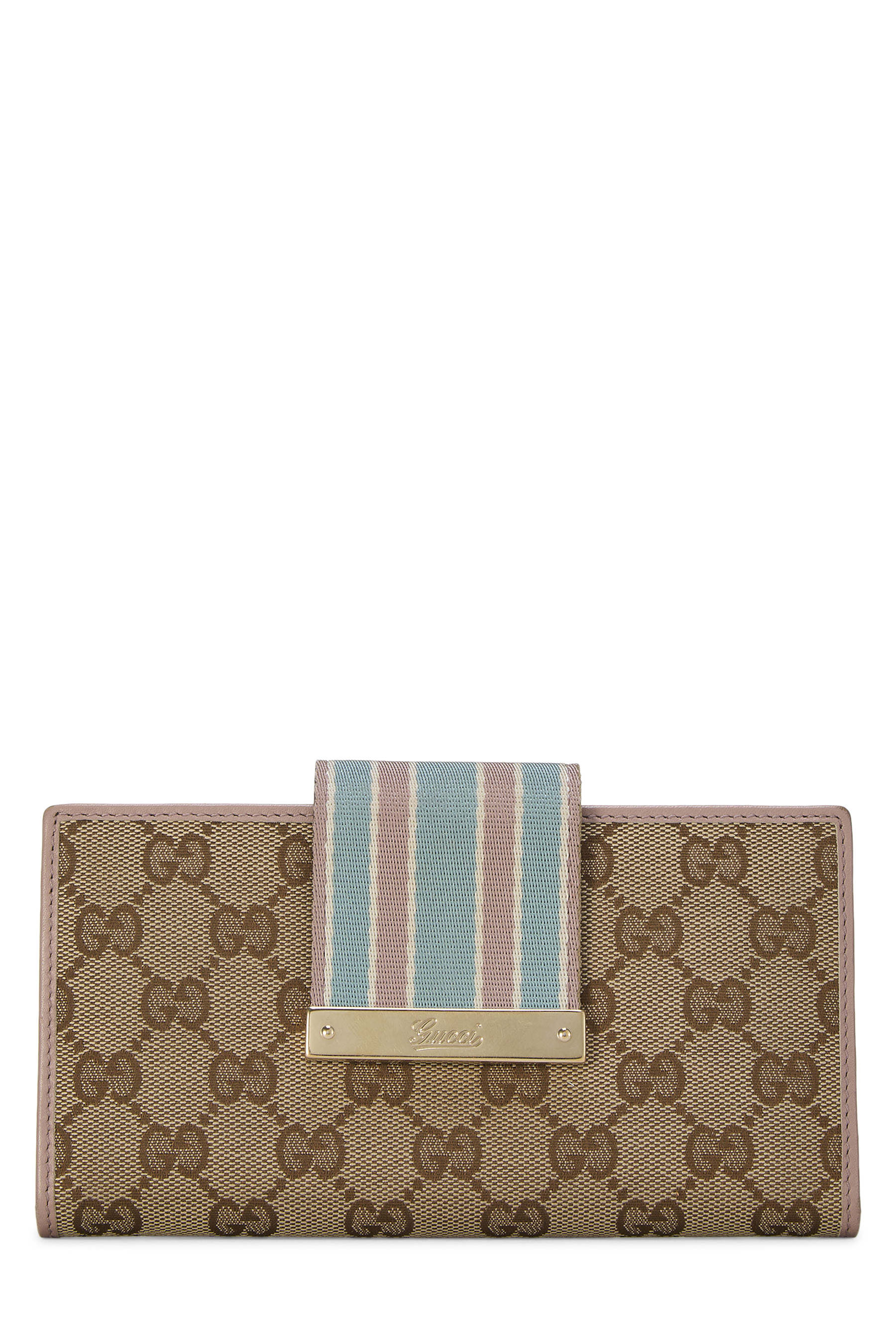 Women's Gucci Pink Original GG Canvas New Ladies Continental Wallet in Pink