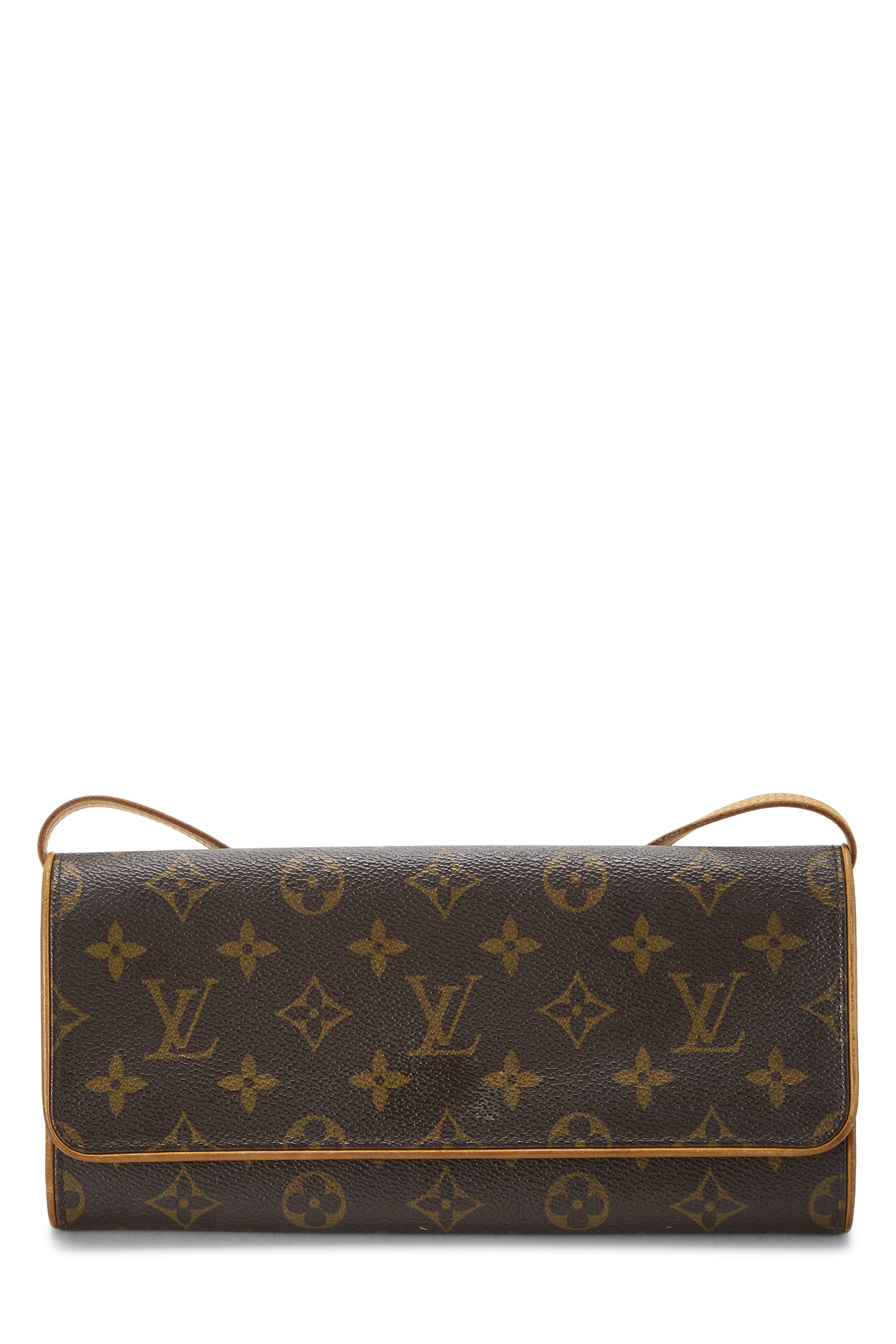 Women's Louis Vuitton Monogram Canvas Pochette Twin GM in Brown GM