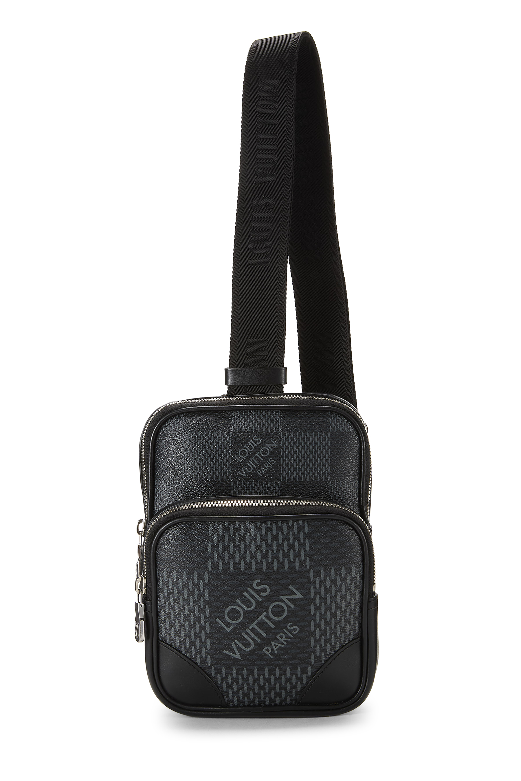 Women's Louis Vuitton Damier Graphite 3D Amazone Sling in Black