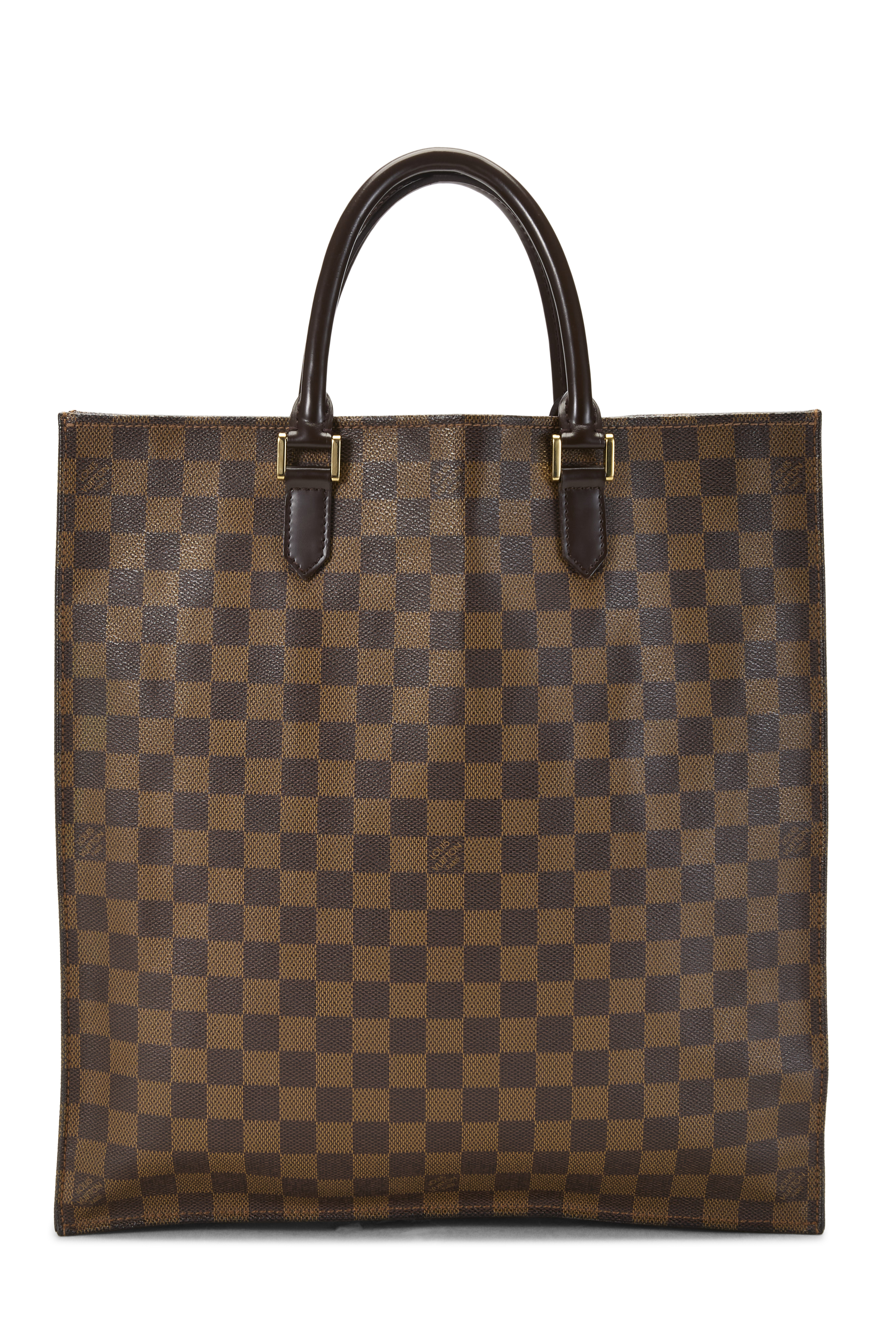 Women's Louis Vuitton Damier Ebene Sac Plat in Brown