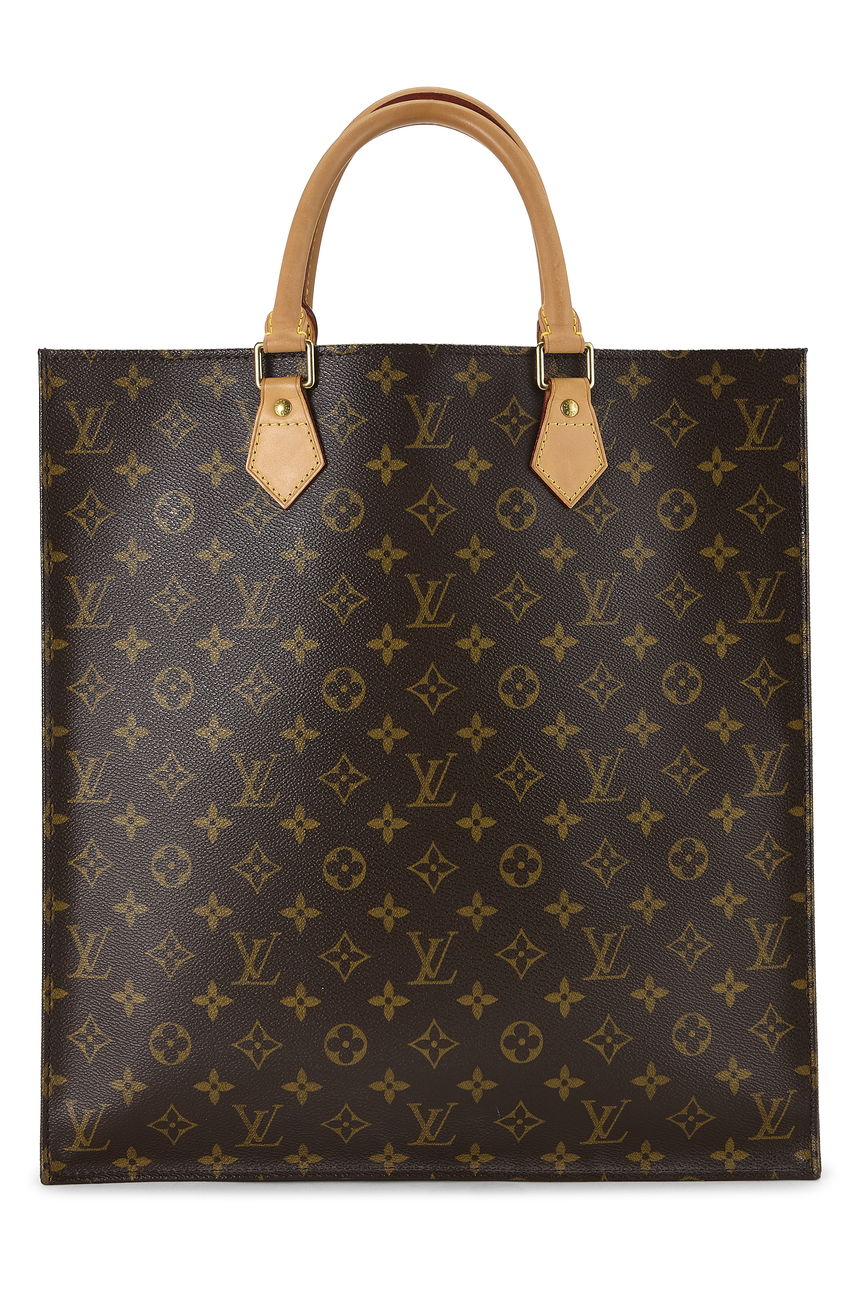 Women's Louis Vuitton Monogram Canvas Sac Plat in Brown