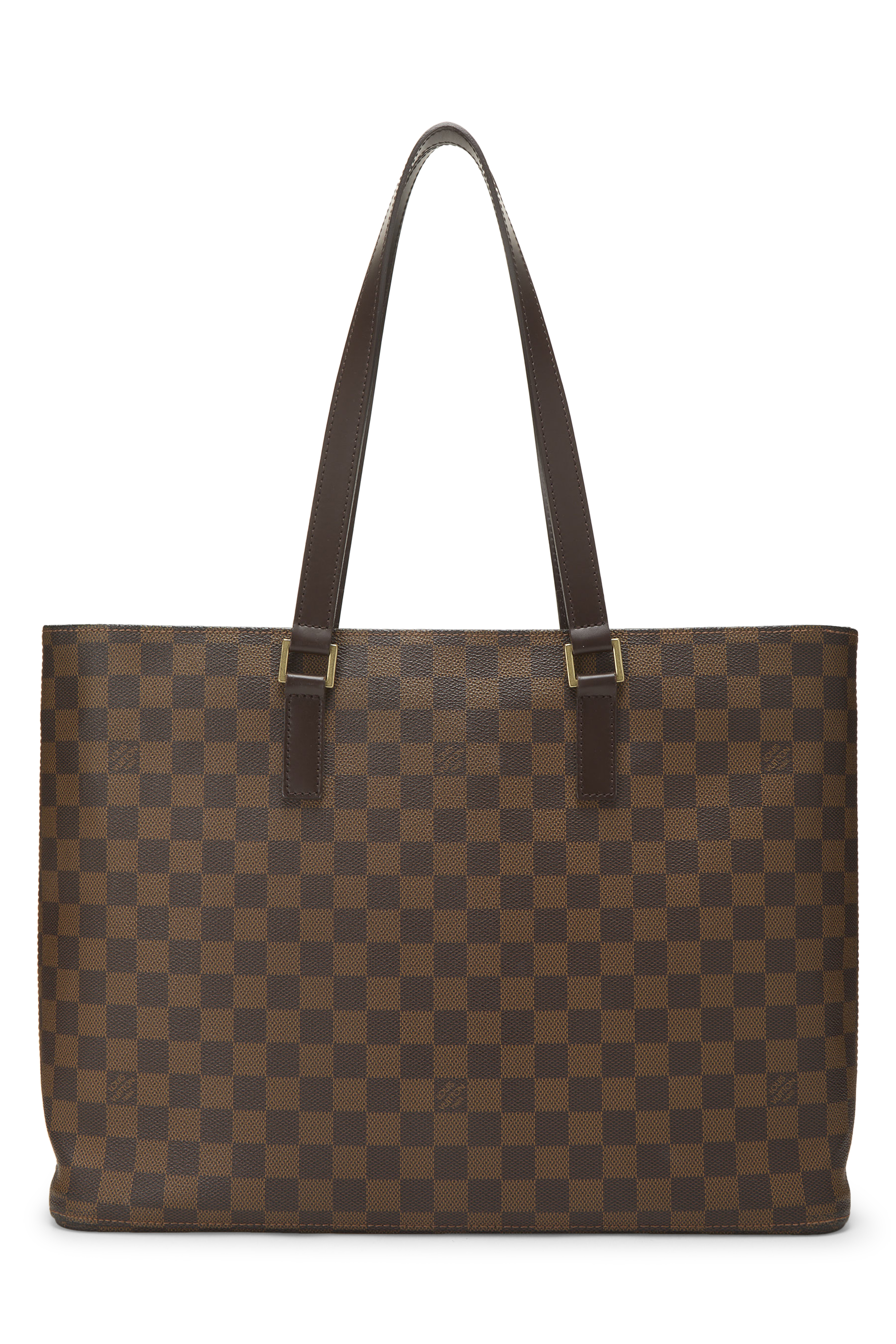 Women's Louis Vuitton Damier Ebene Luco in Brown