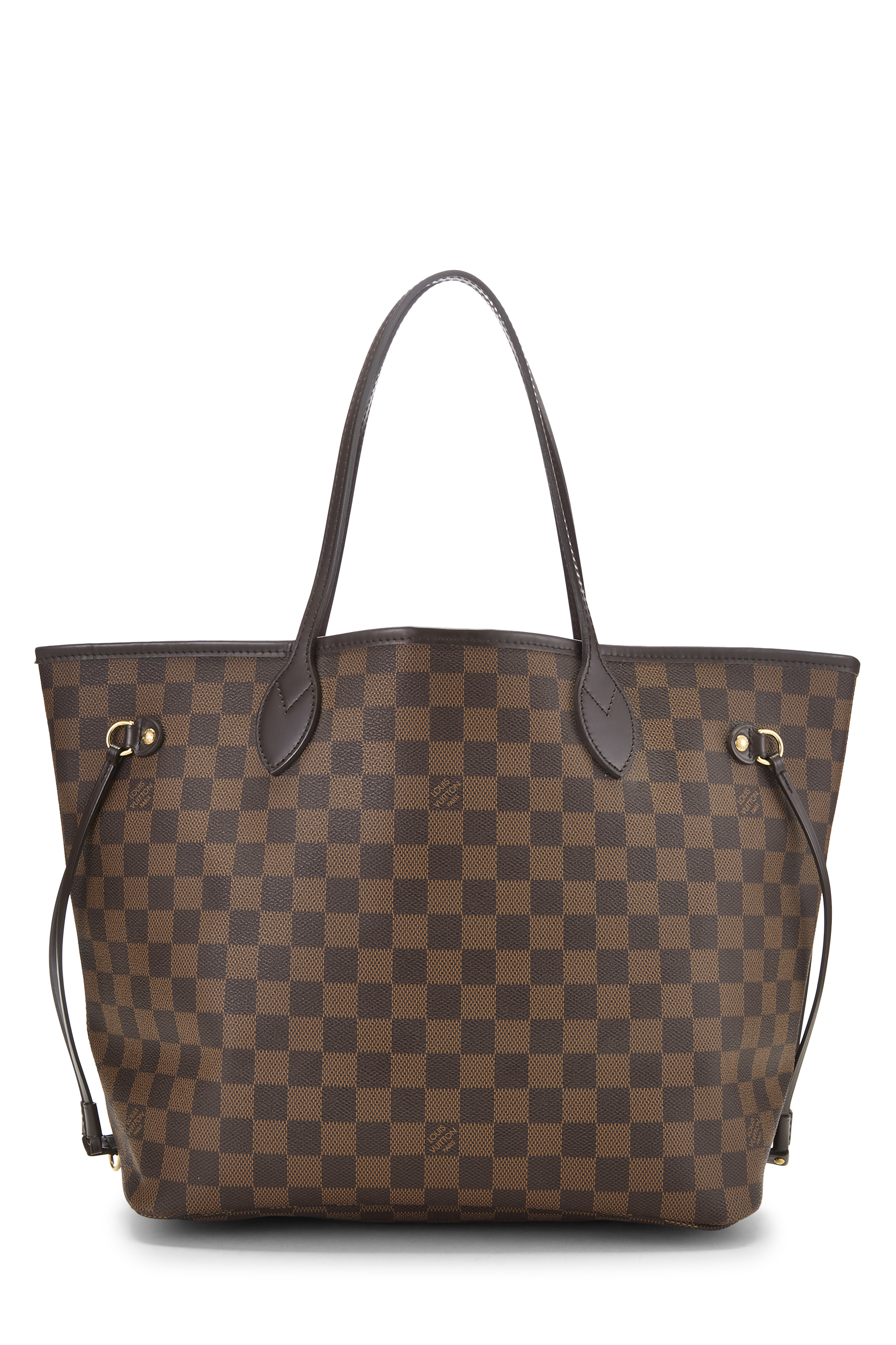 Women's Louis Vuitton Damier Ebene Neverfull MM in Brown MM