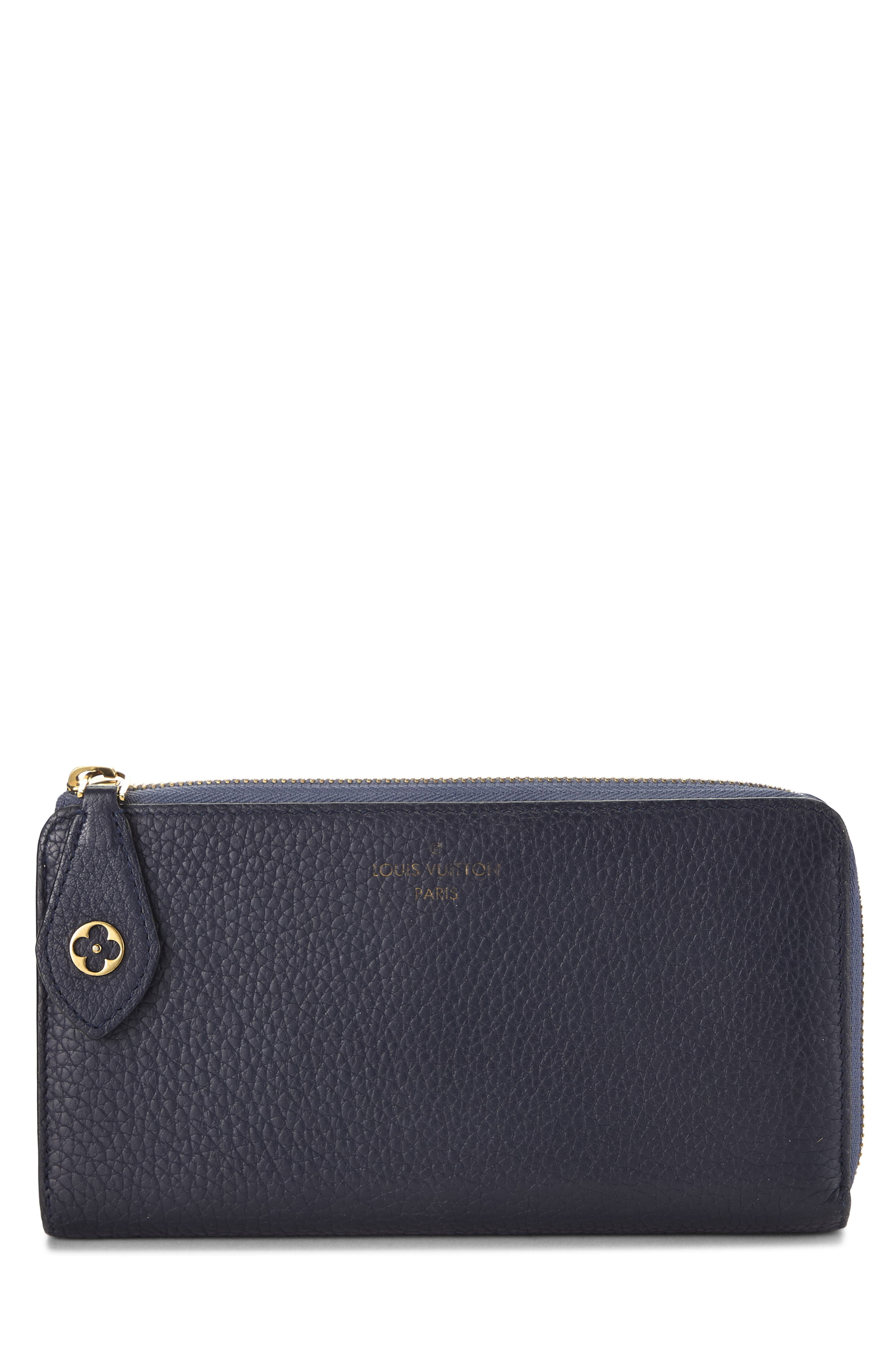 Women's Louis Vuitton Navy Taurillon Comete Wallet in Navy