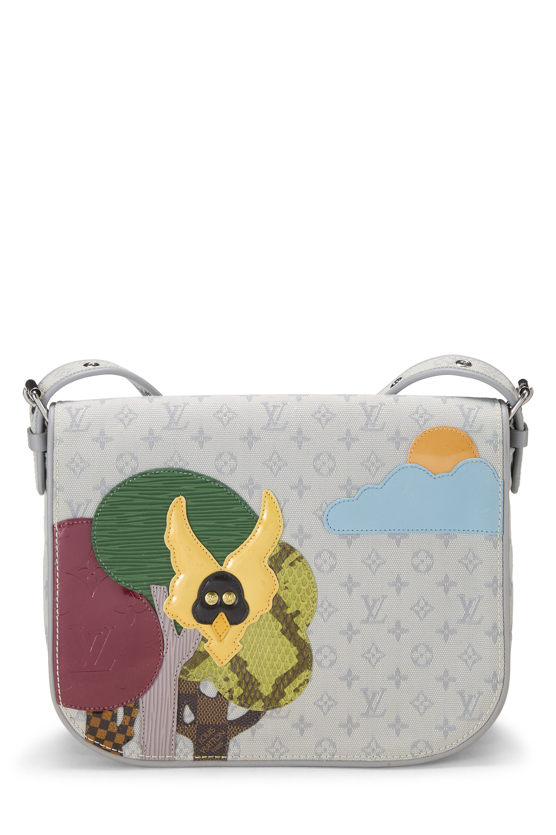 Women's Louis Vuitton Grey Monogram Canvas Patchwork Conte De Fees Musette in Grey